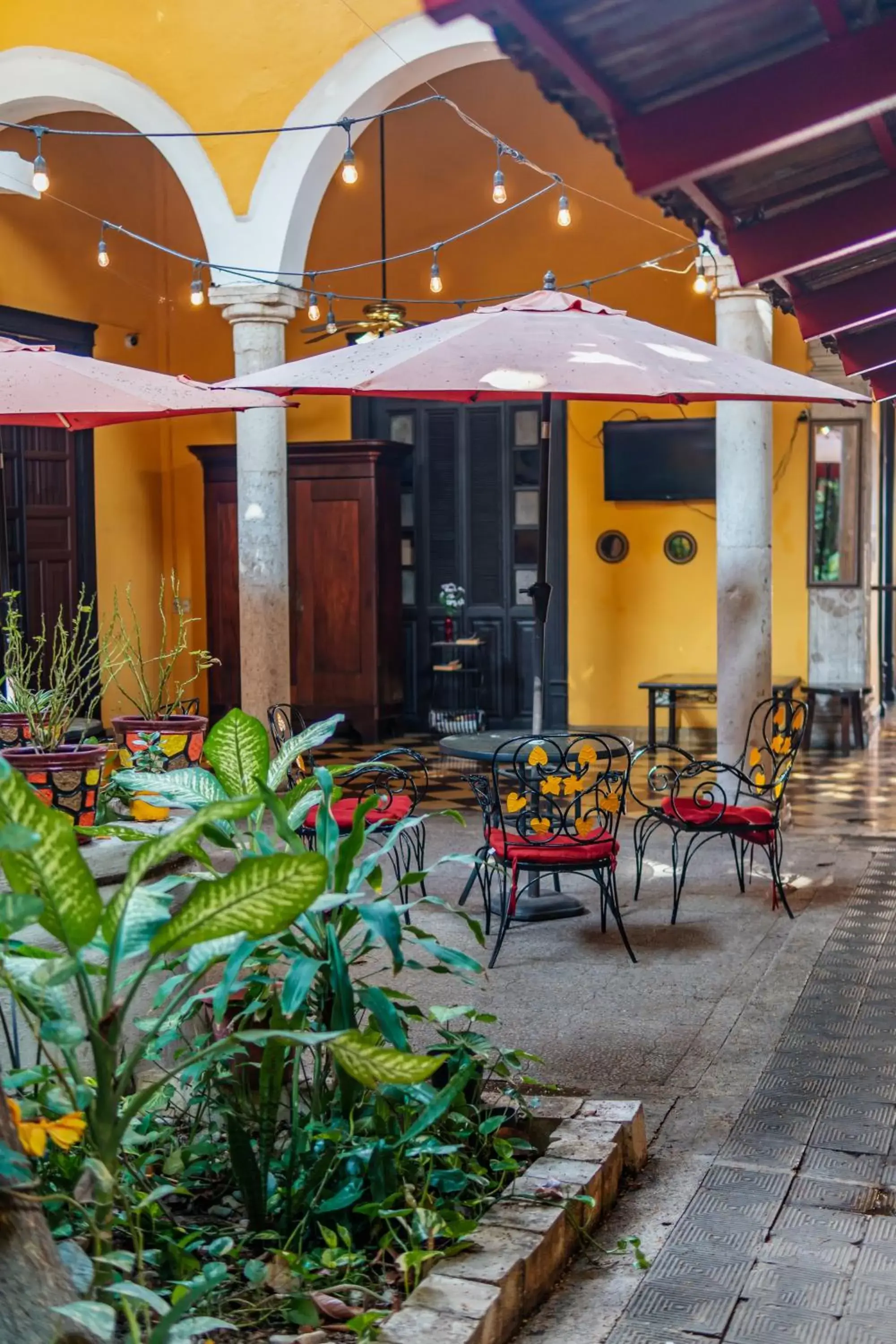 Patio in Hotel Santiago