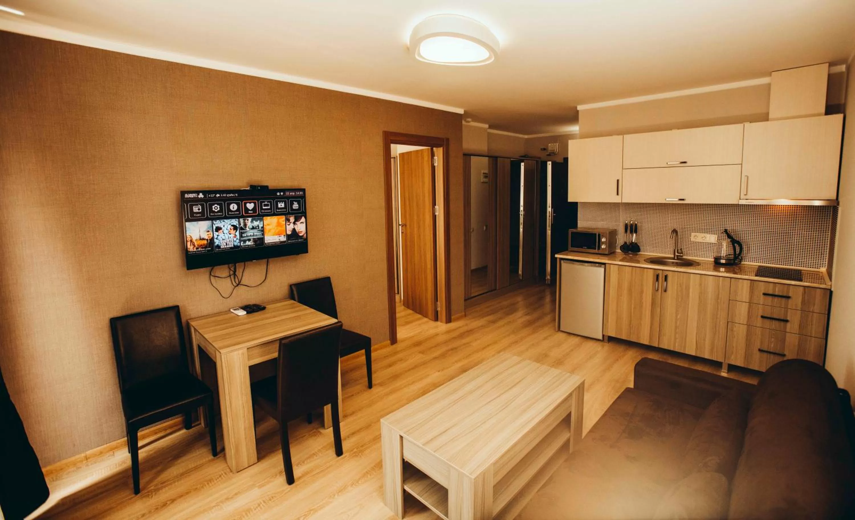 TV and multimedia, Kitchen/Kitchenette in Aparthotel Holiday Lux Batumi