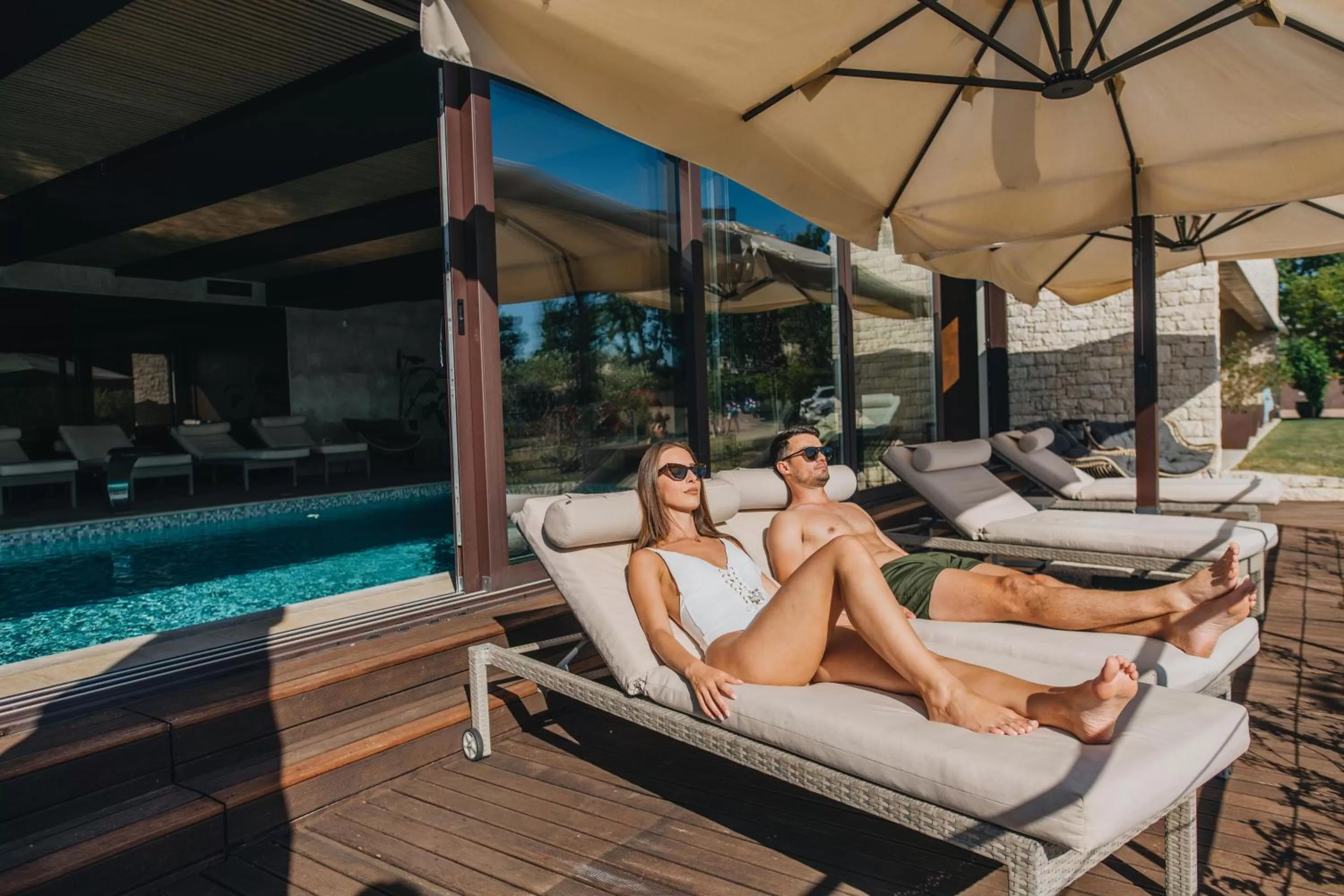 sunbed in San Servolo Wellness Rooms - Adults Only