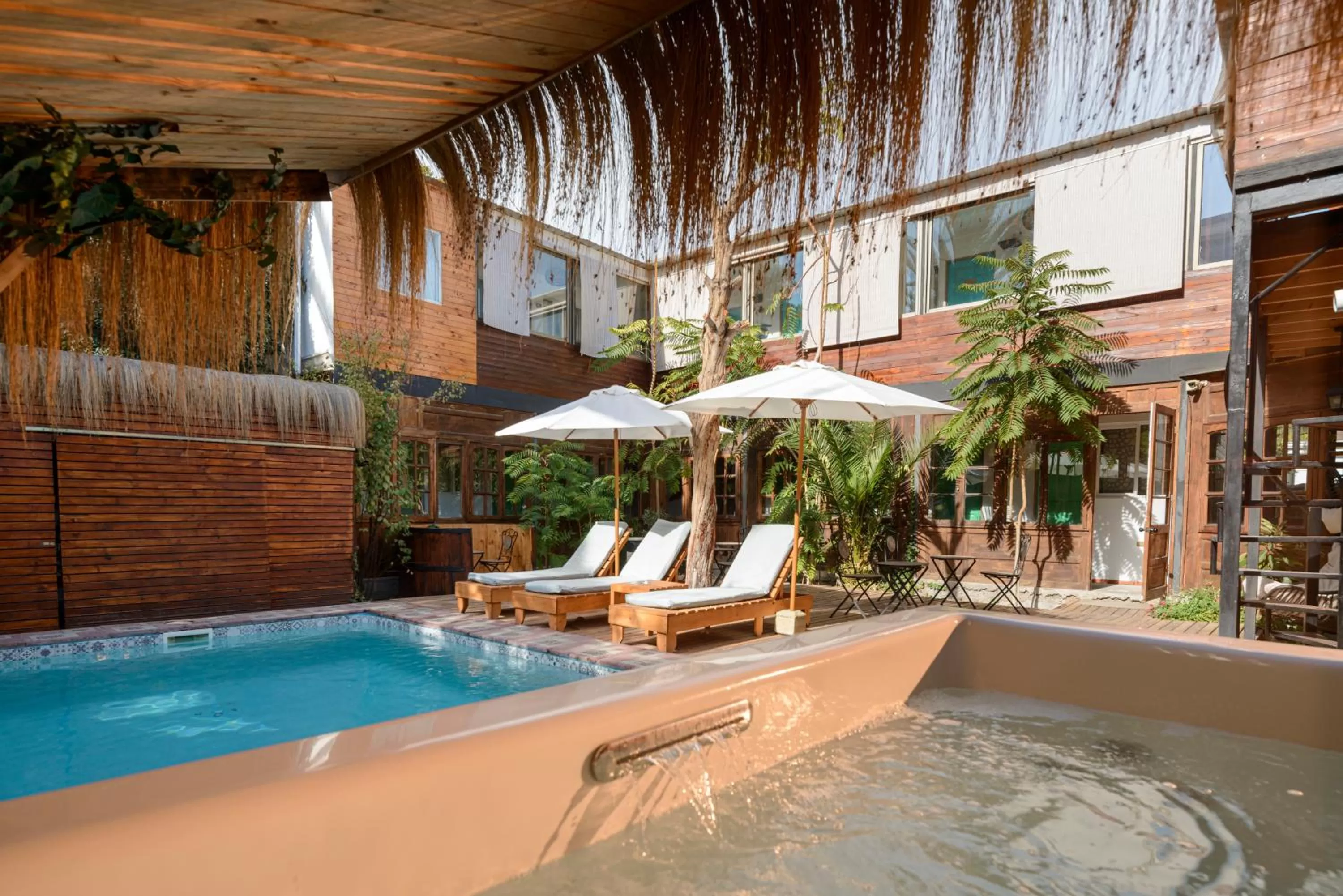 Swimming pool in Verde Madera Hostel B&B