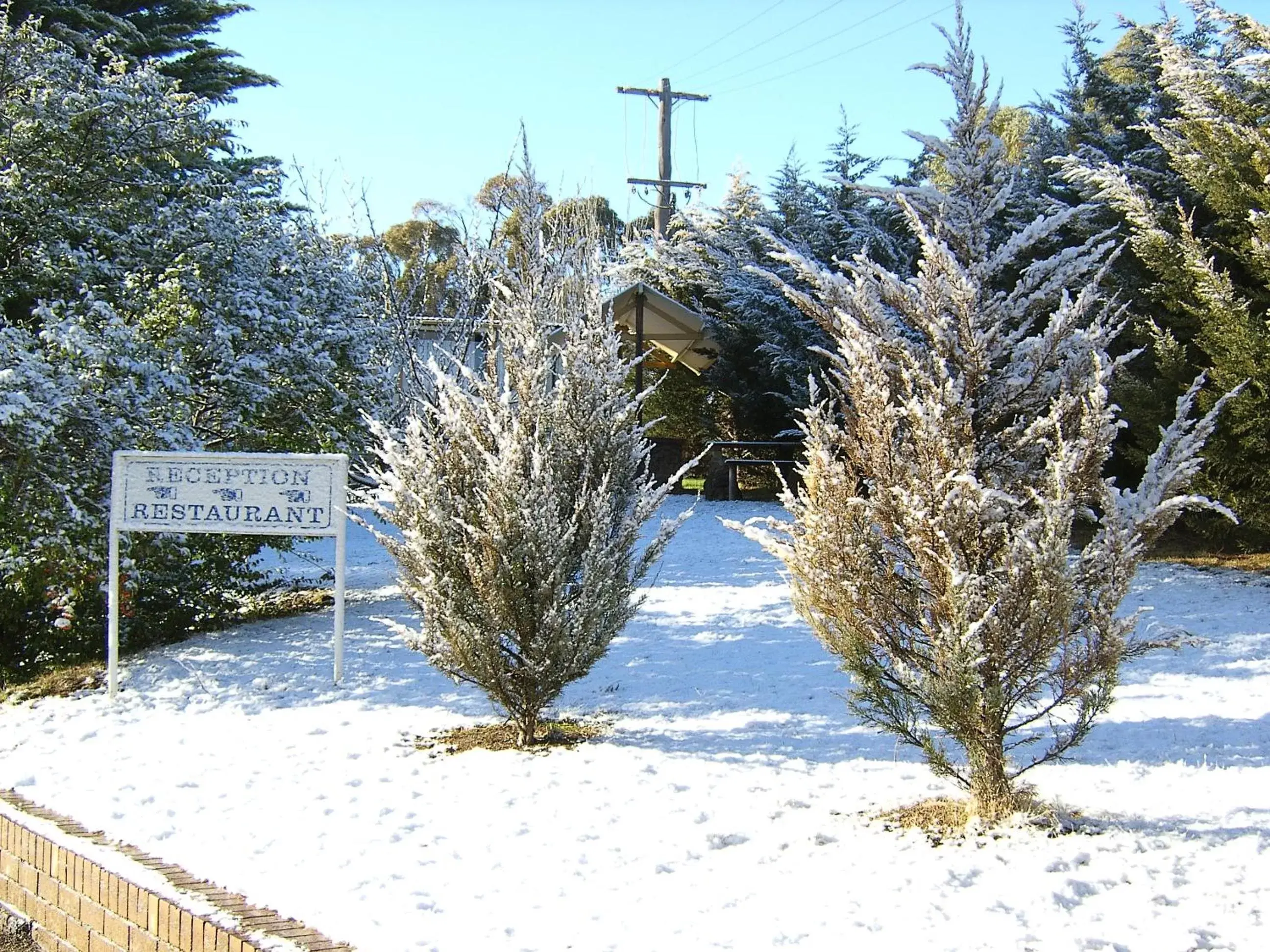 Facade/entrance, Winter in Cooma High Country Motel