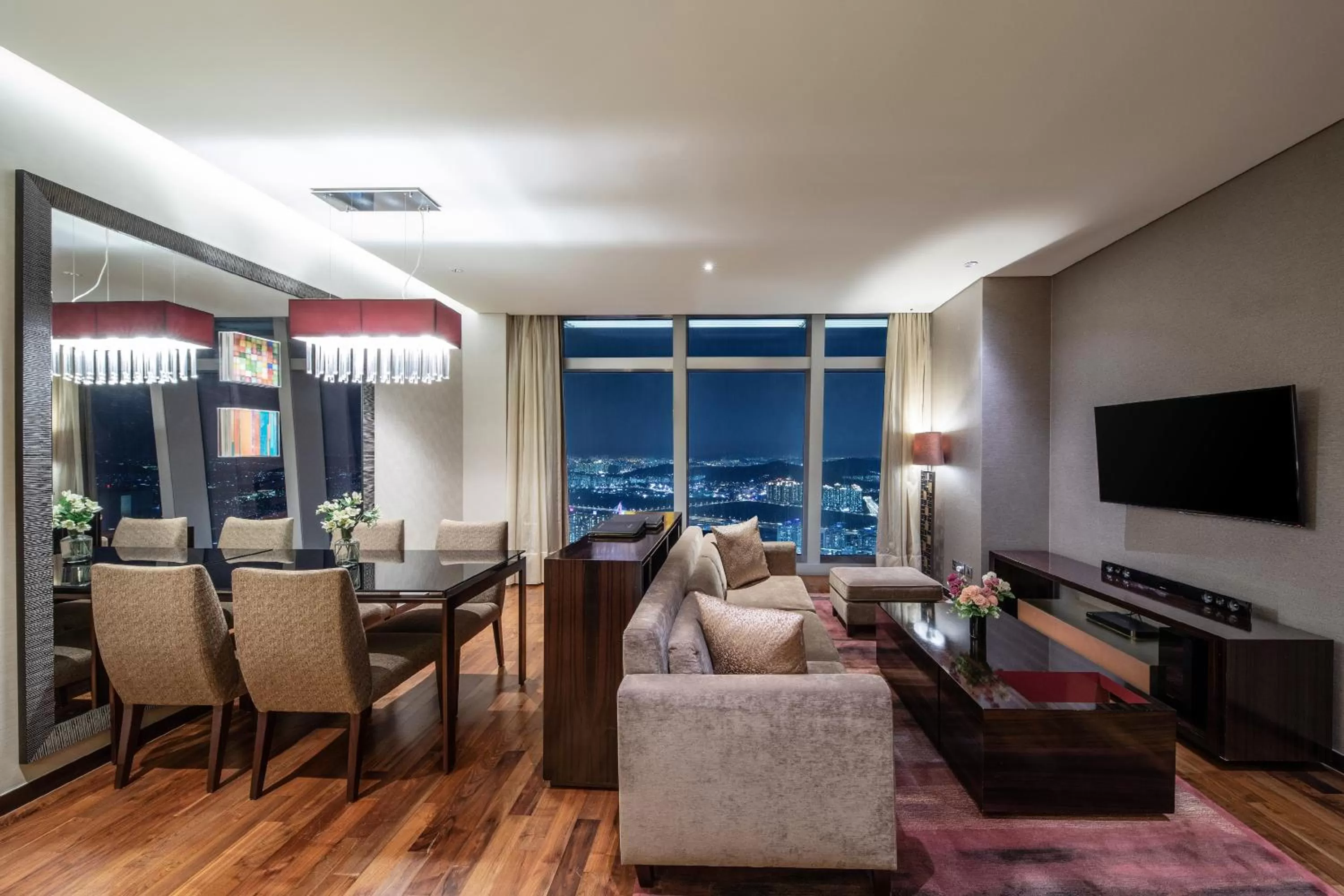 Living room in Oakwood Premier Incheon