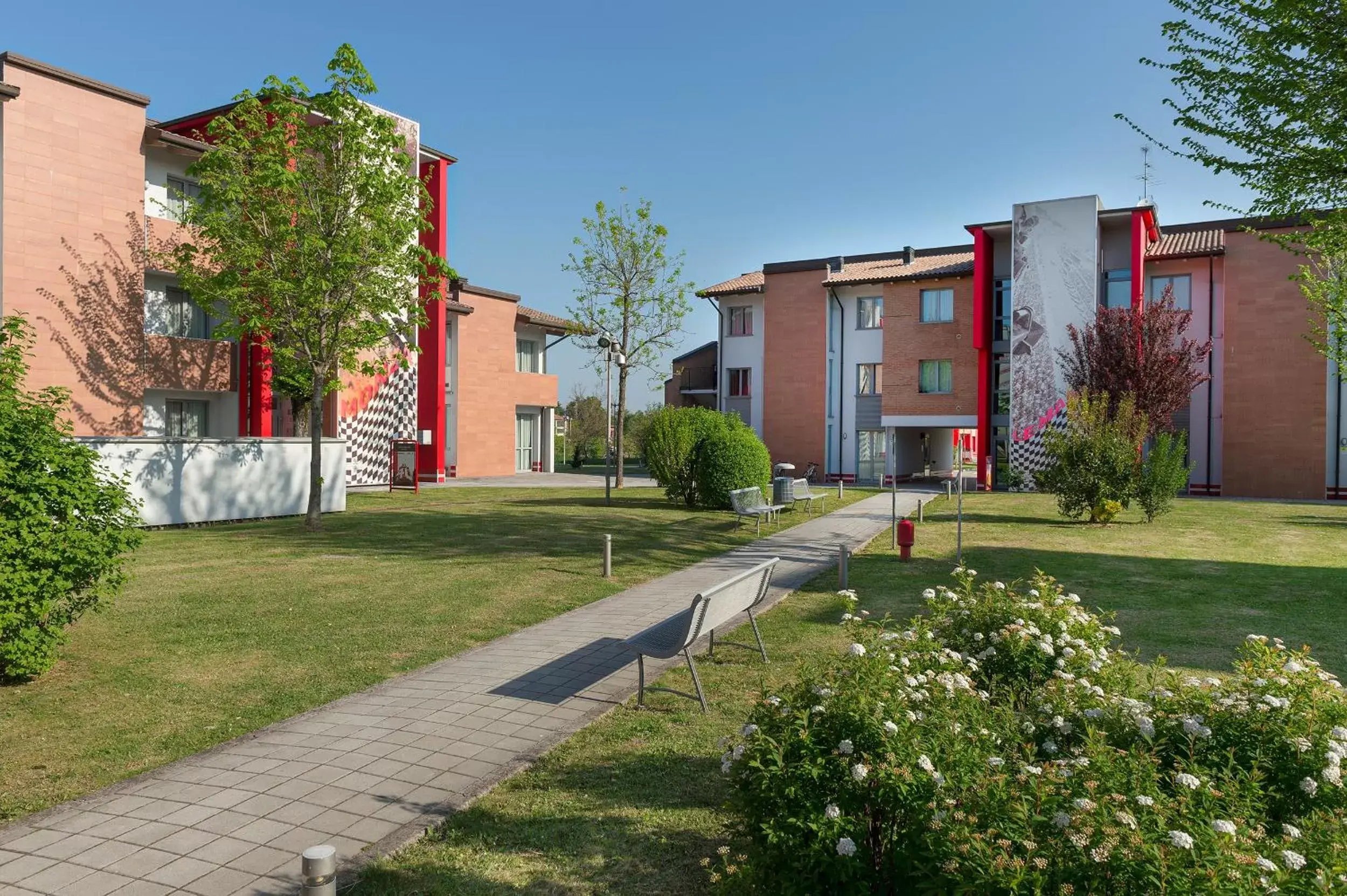 Patio, Property Building in Hotel Maranello Village