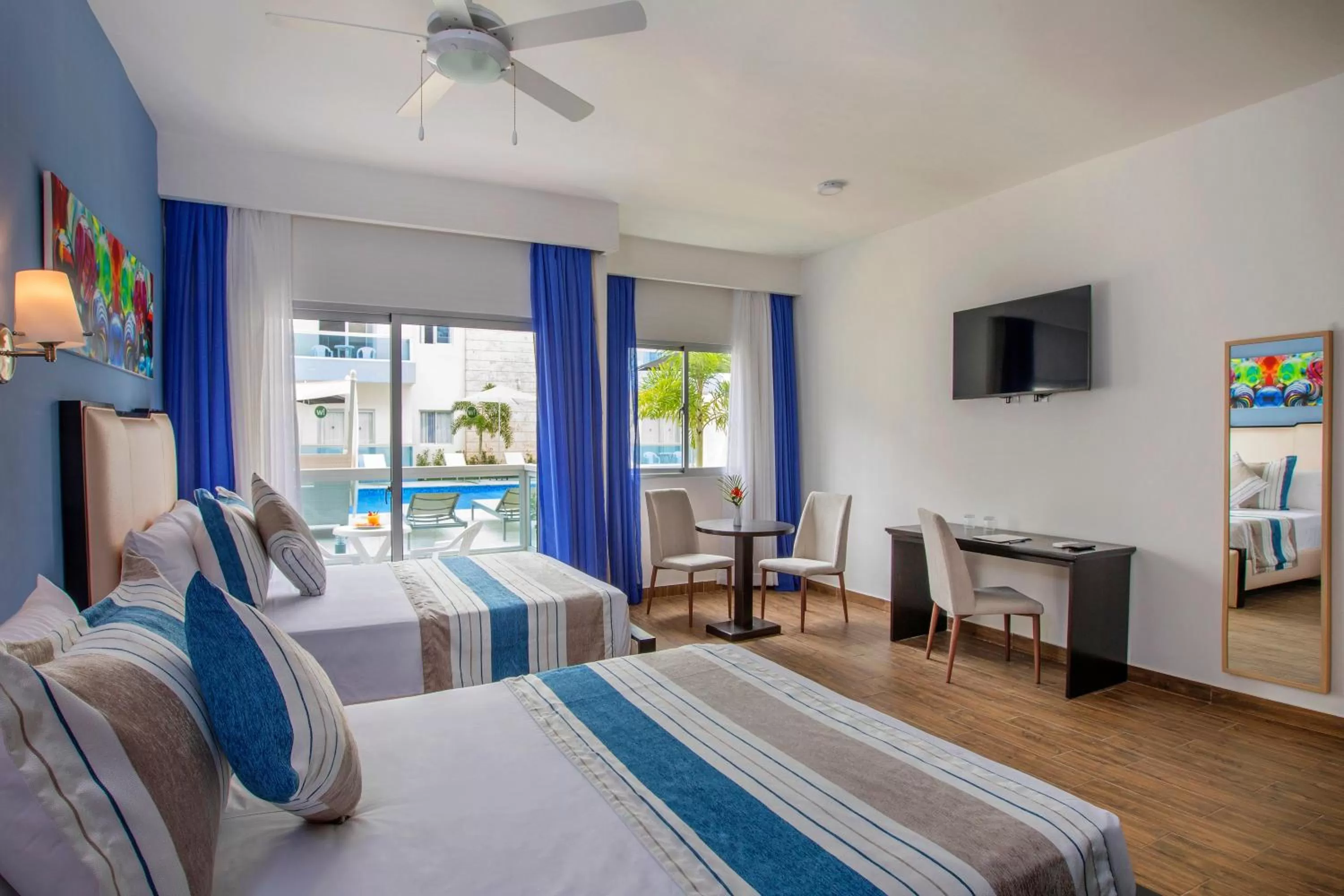 View (from property/room), Bed in Hotel whala!urban punta cana