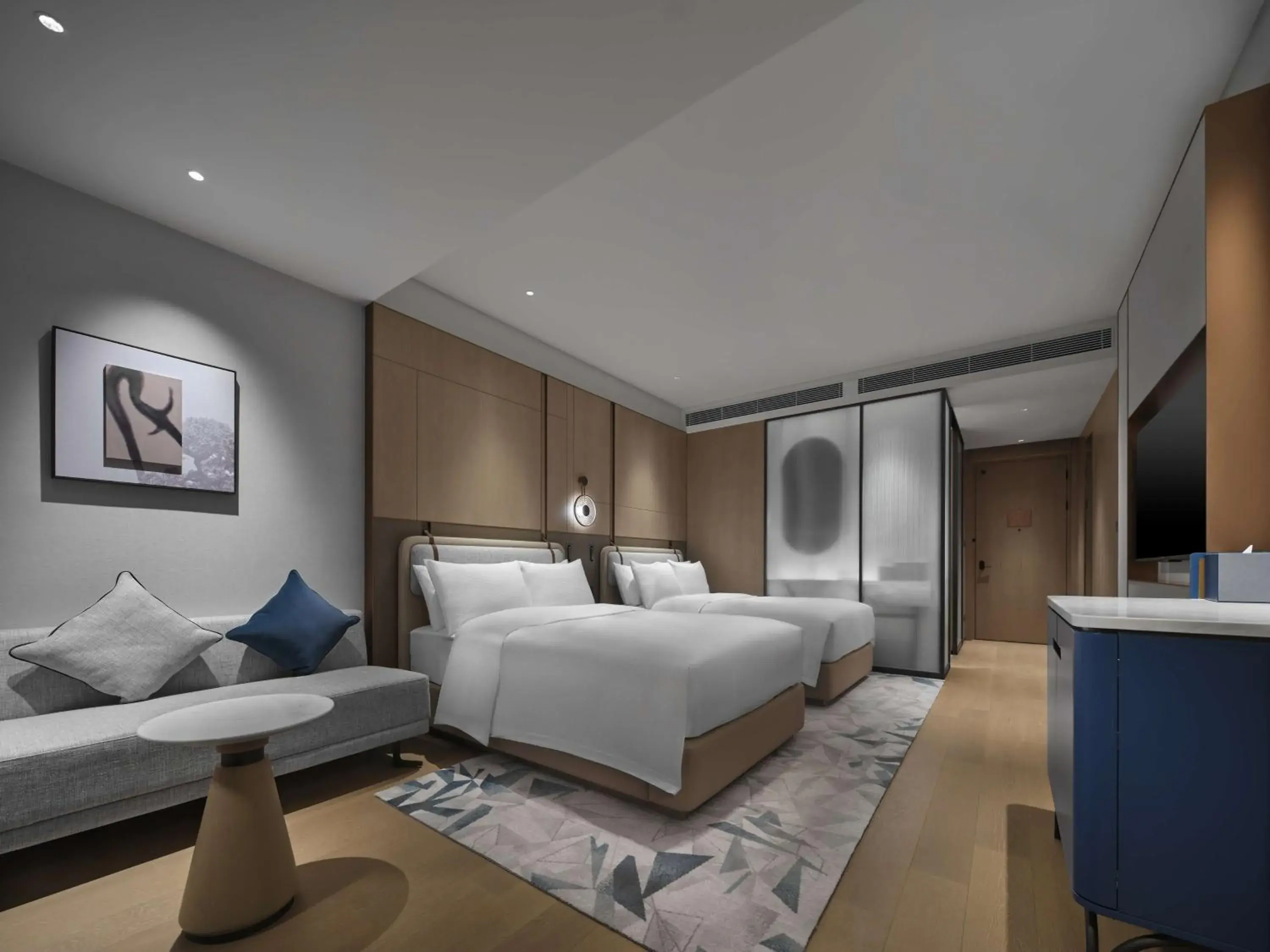 Living room, Bed in Doubletree By Hilton Rugao Living room, Bed in Doubletree By Hilton Rugao