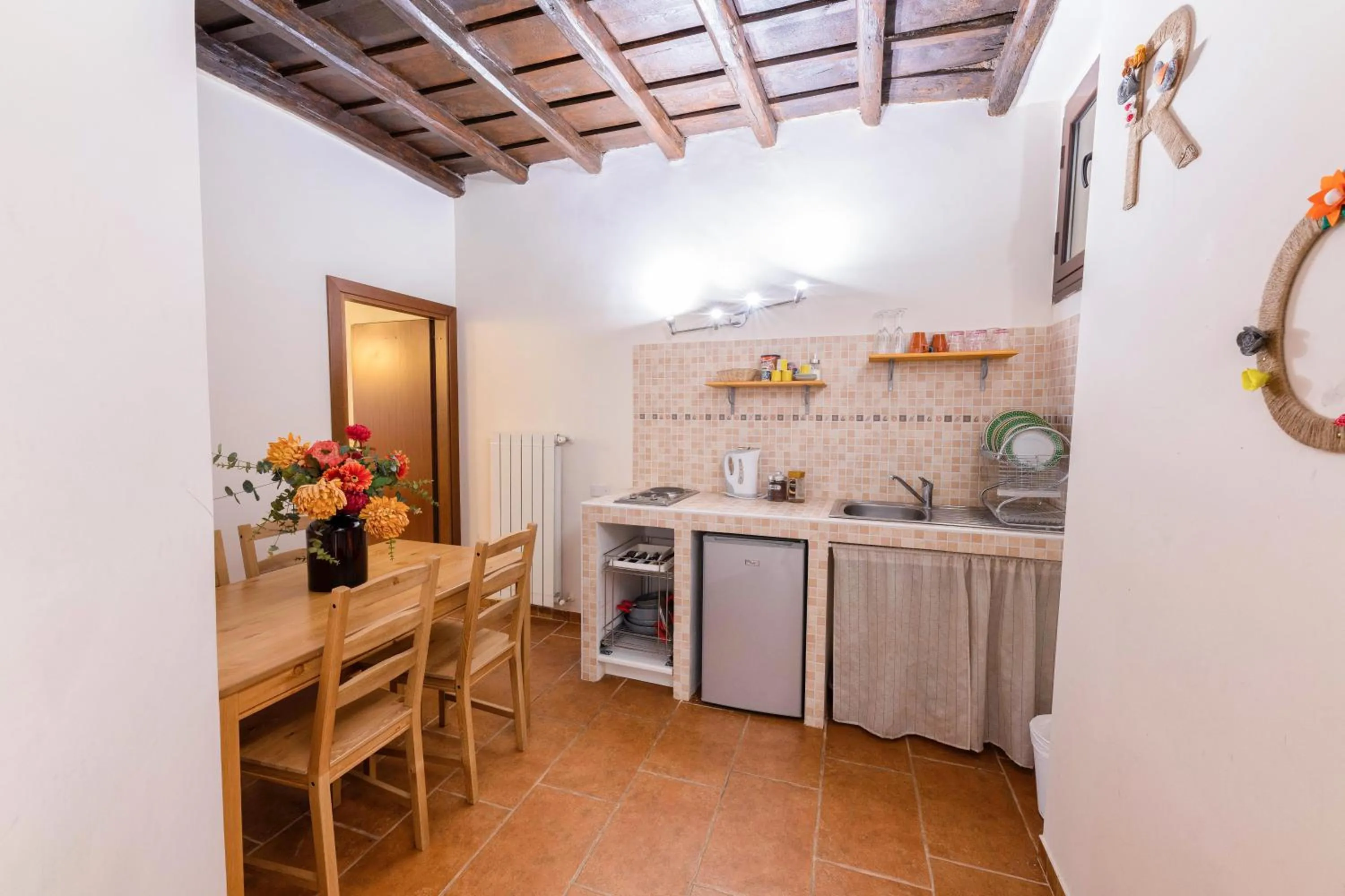 Kitchen or kitchenette in Hotel Anfiteatro Flavio