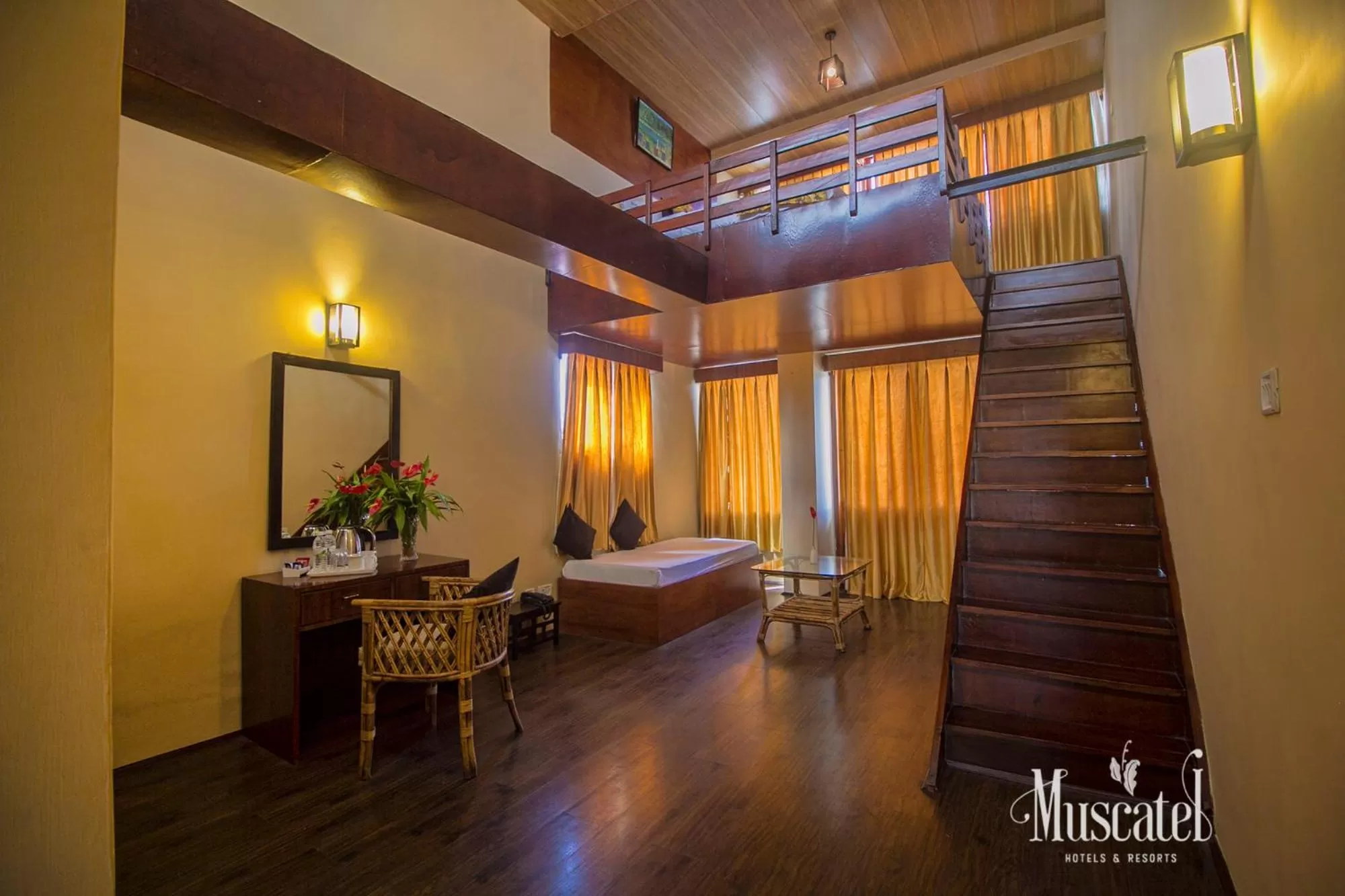 Dining Area in Muscatel Delamare - 200 Mts from MG Marg