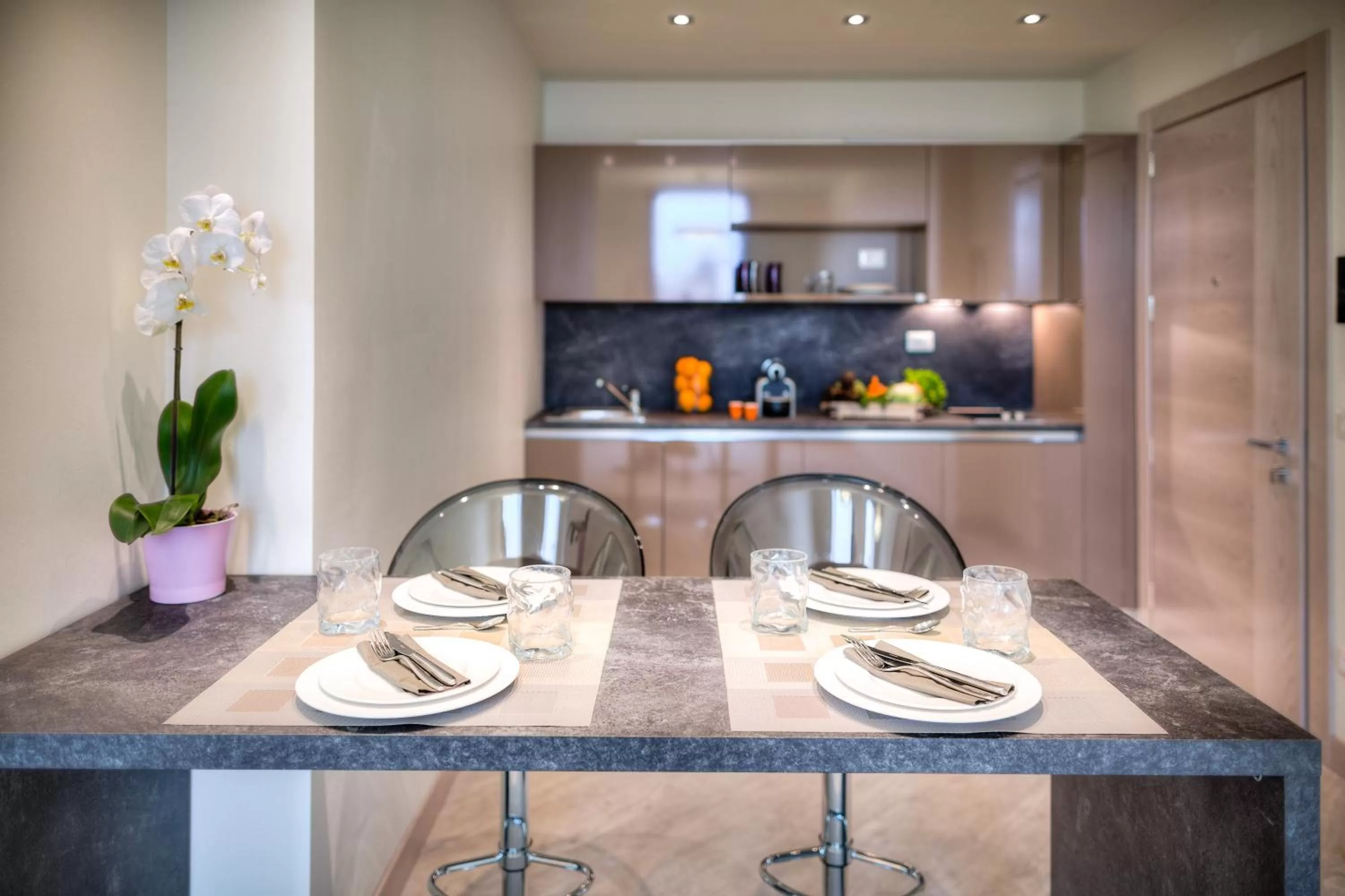 Kitchen or kitchenette in Forte16 View & SPA