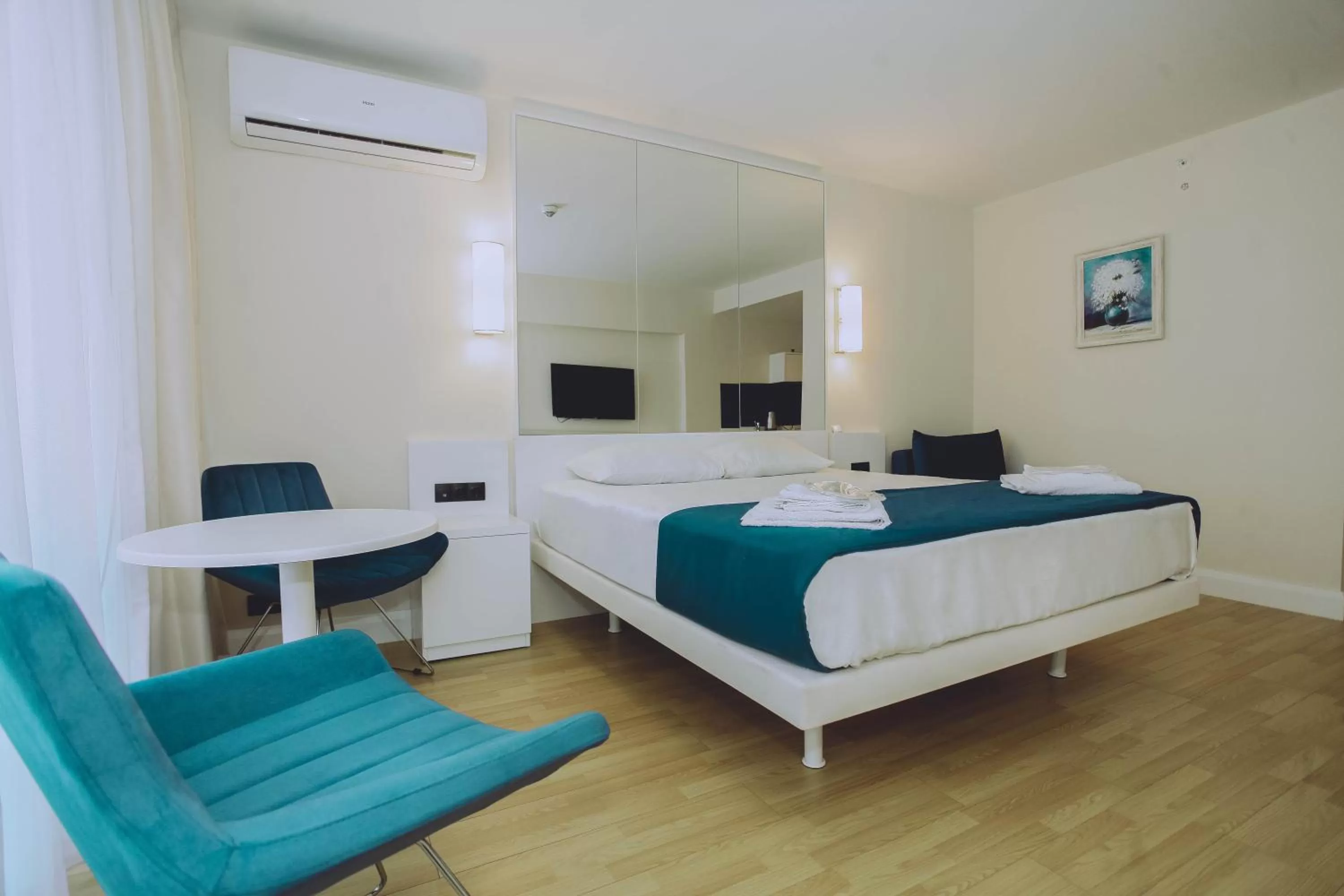 Bed in Orbi City Batumi With Sea View