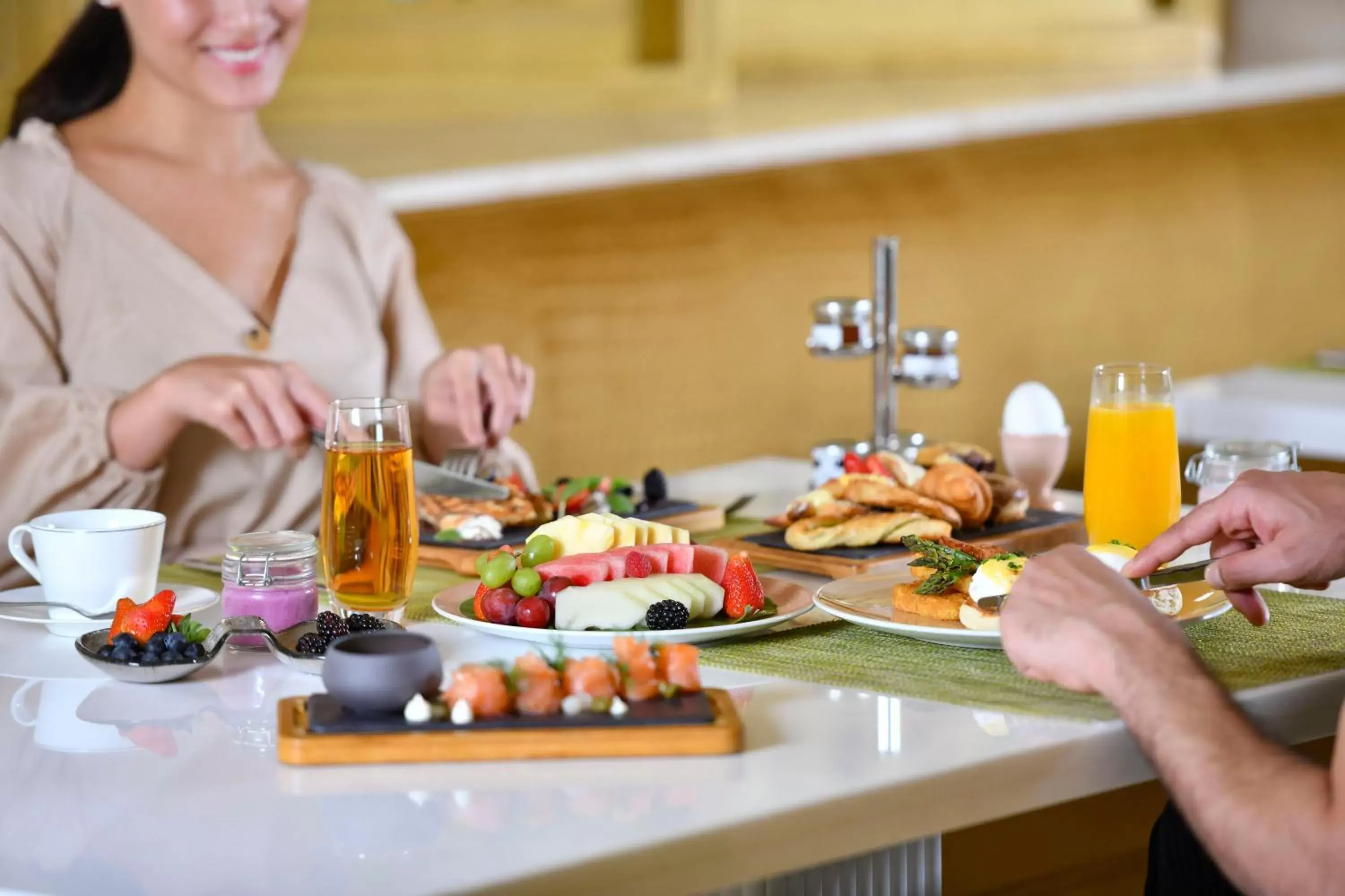 Breakfast in Marsa Malaz Kempinski, The Pearl Breakfast in Marsa Malaz Kempinski, The Pearl