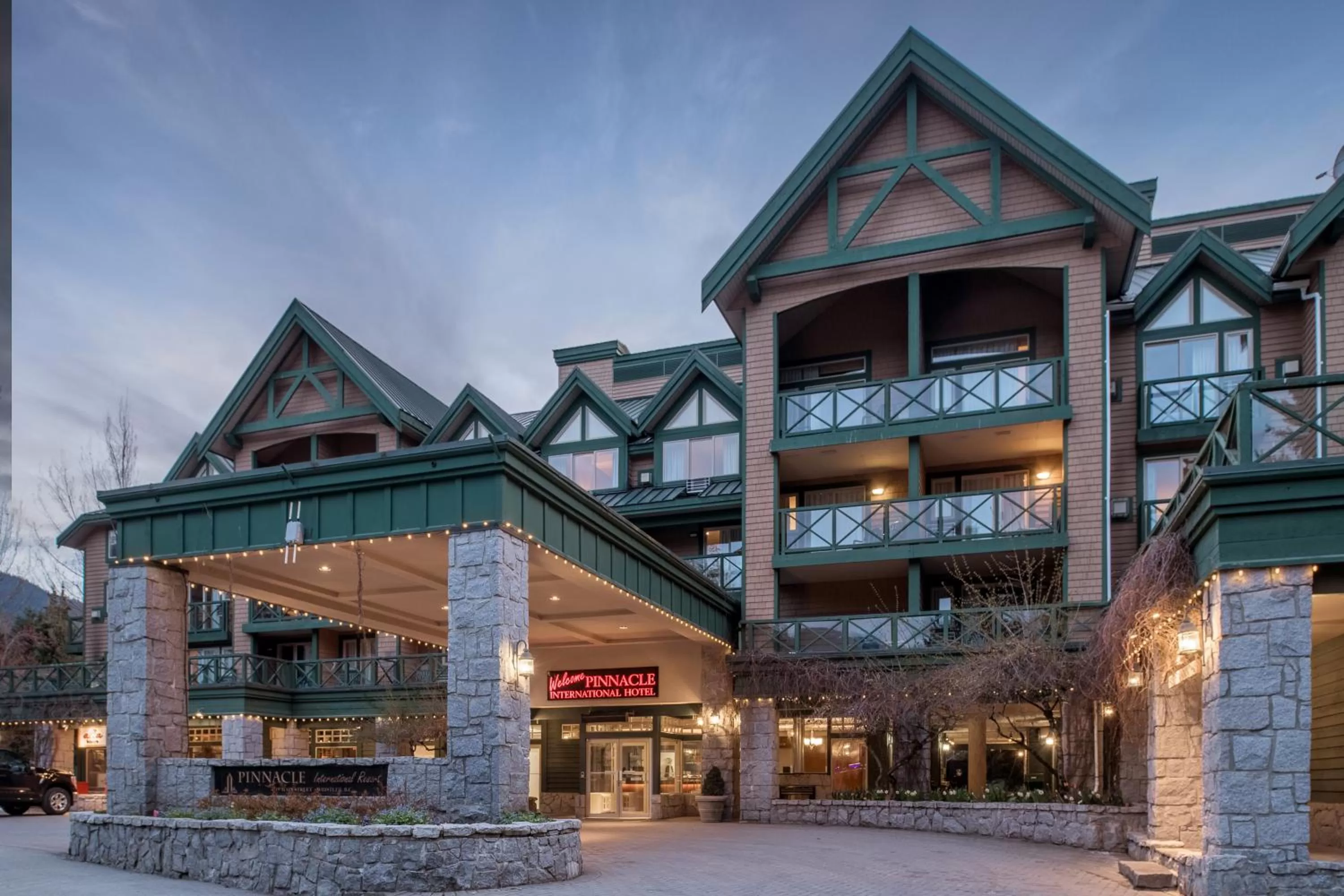 Property building in Pinnacle Hotel Whistler
