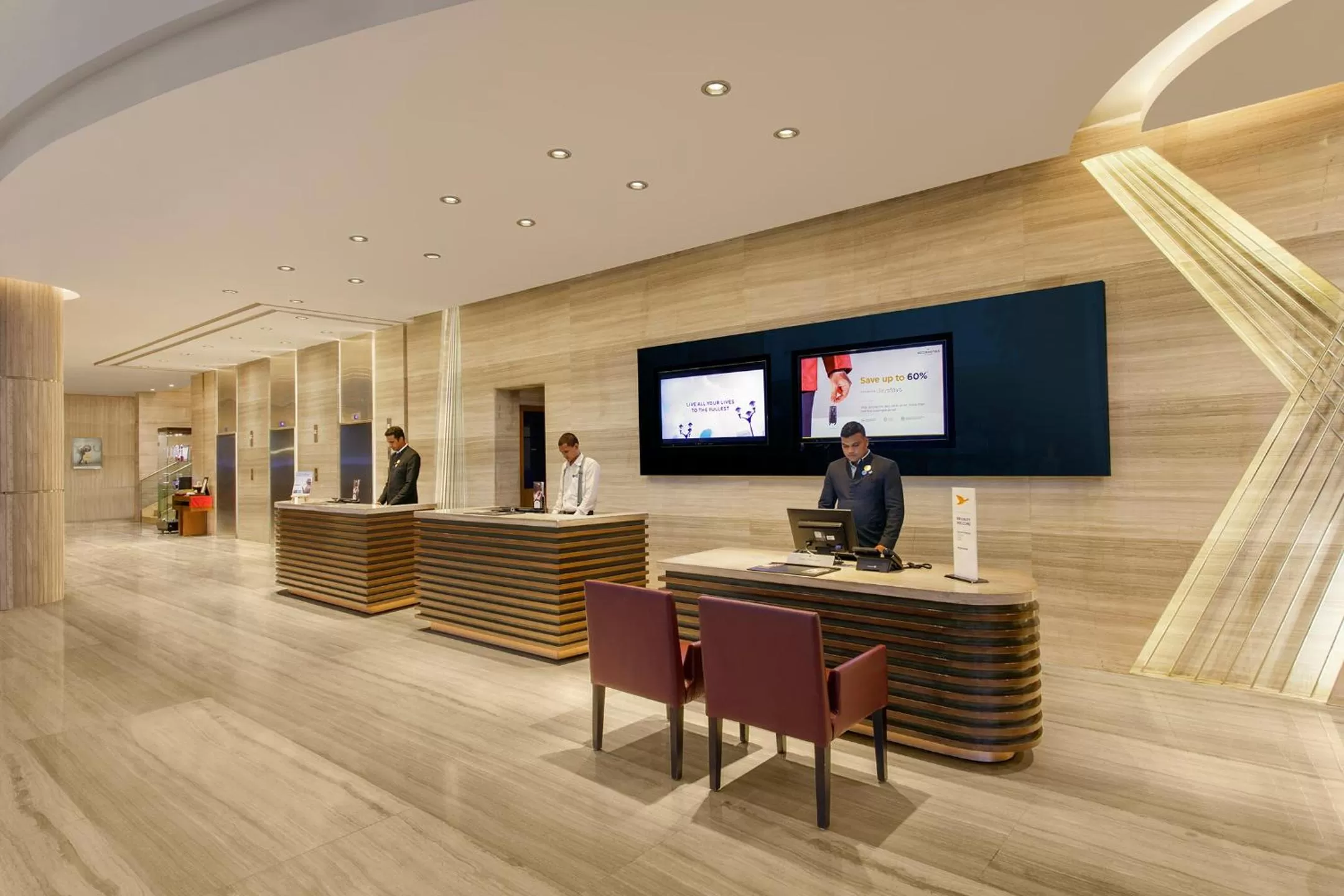 Lobby or reception in Novotel Ahmedabad