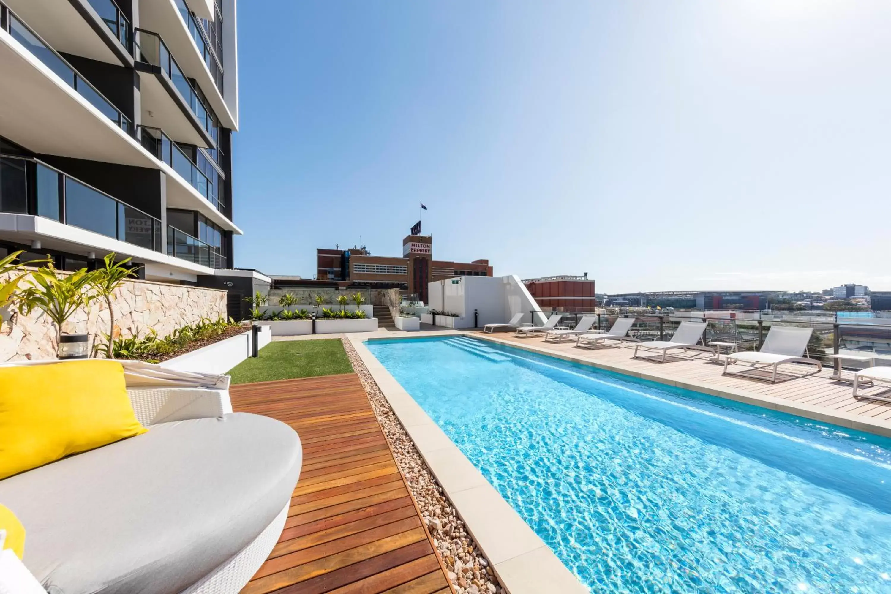 Swimming pool in The Milton Brisbane Swimming pool in The Milton Brisbane