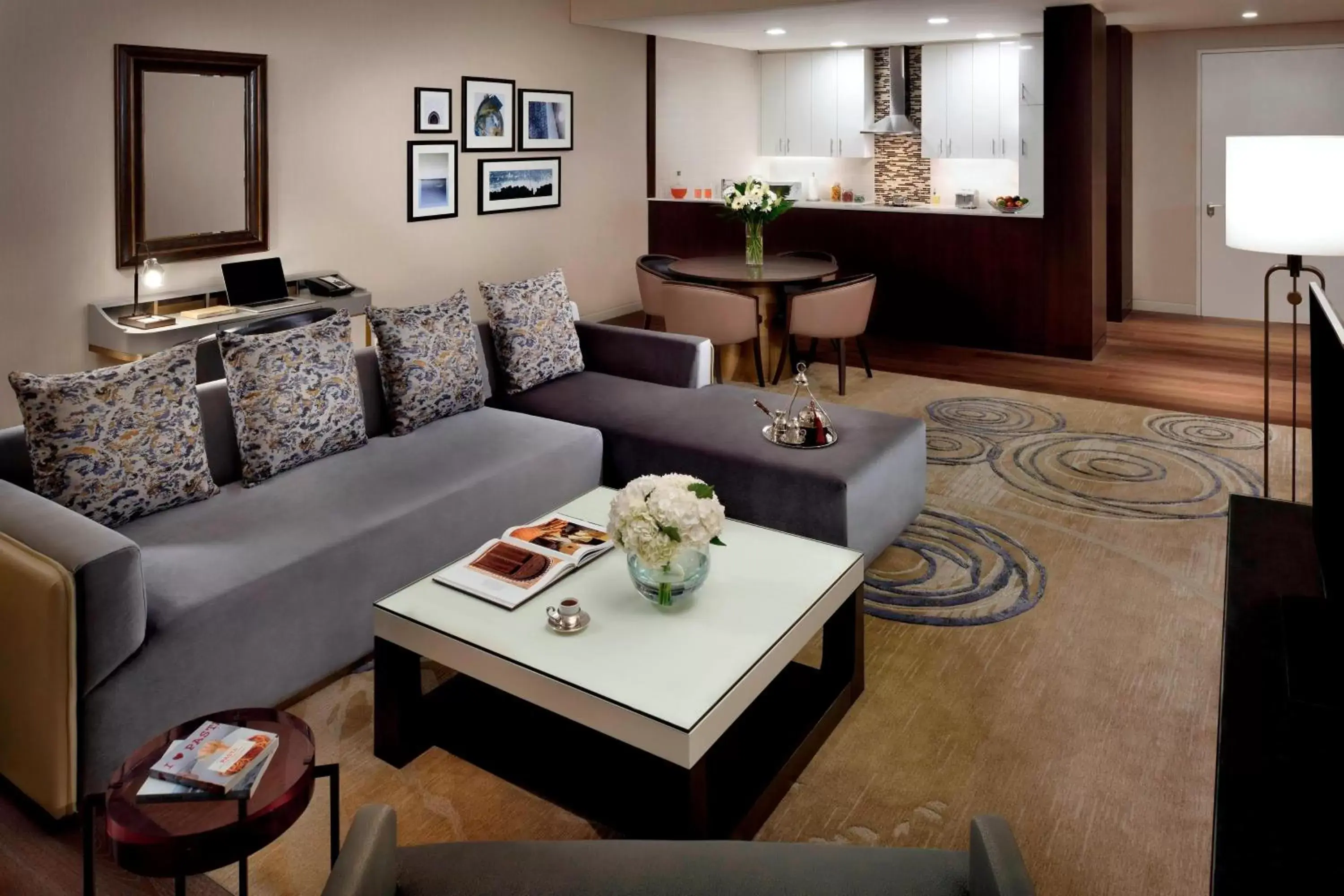 Living room, Seating Area in Marriott Executive Apartments Downtown, Abu Dhabi