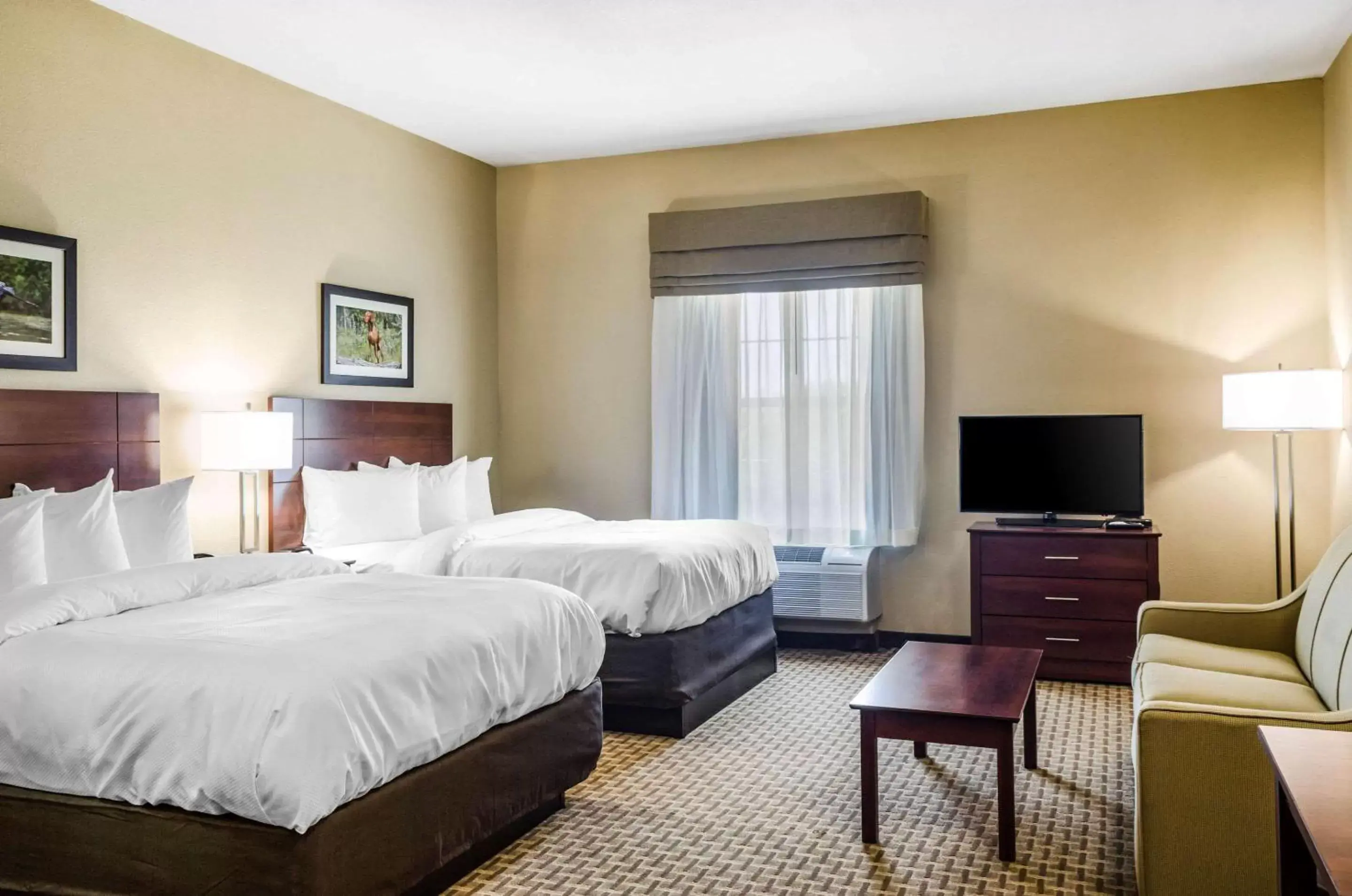 Photo of the whole room, Bed in MainStay Suites Hackberry Sportsman's Lodge