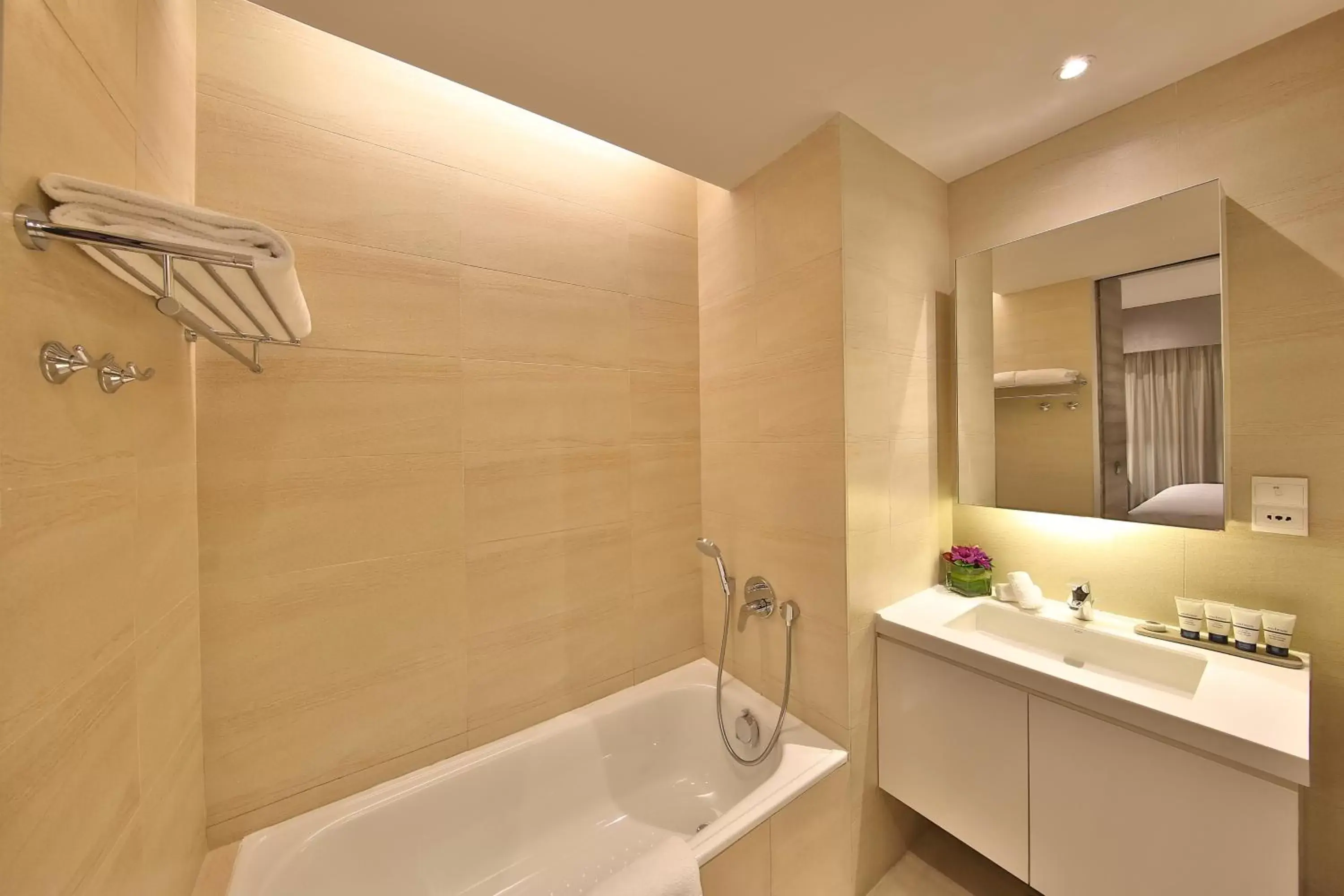 Bathroom in Pan Pacific Serviced Suites Beach Road, Singapore