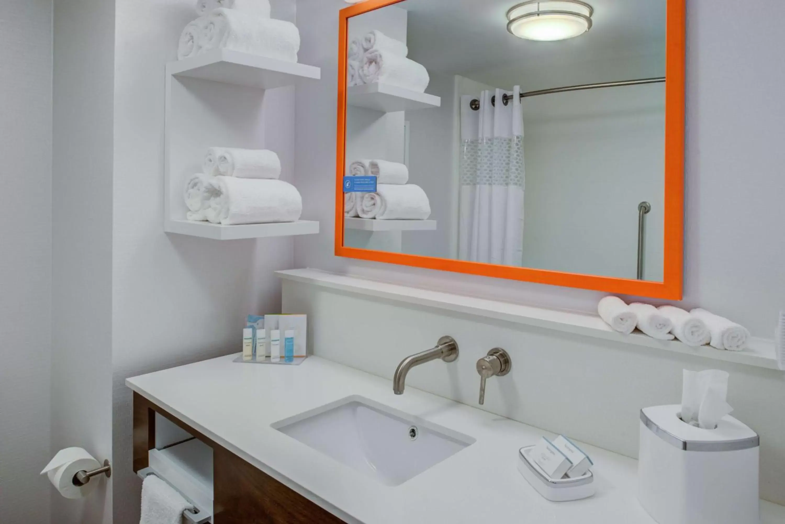 Bathroom in Hampton Inn & Suites Wixom/Novi/Detroit, Mi Bathroom in Hampton Inn & Suites Wixom/Novi/Detroit, Mi