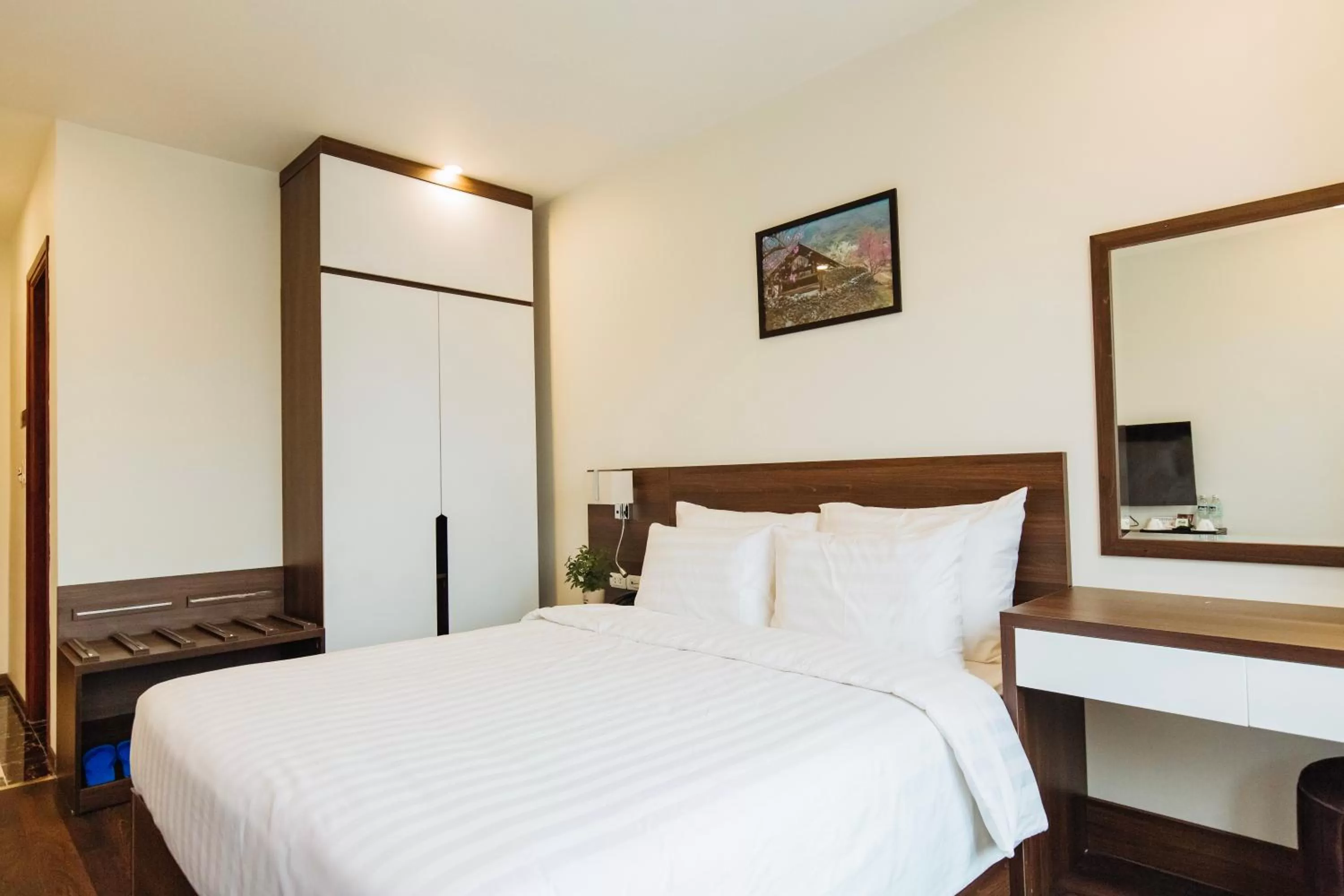 Bed in Paragon Noi bai Hotel & Pool