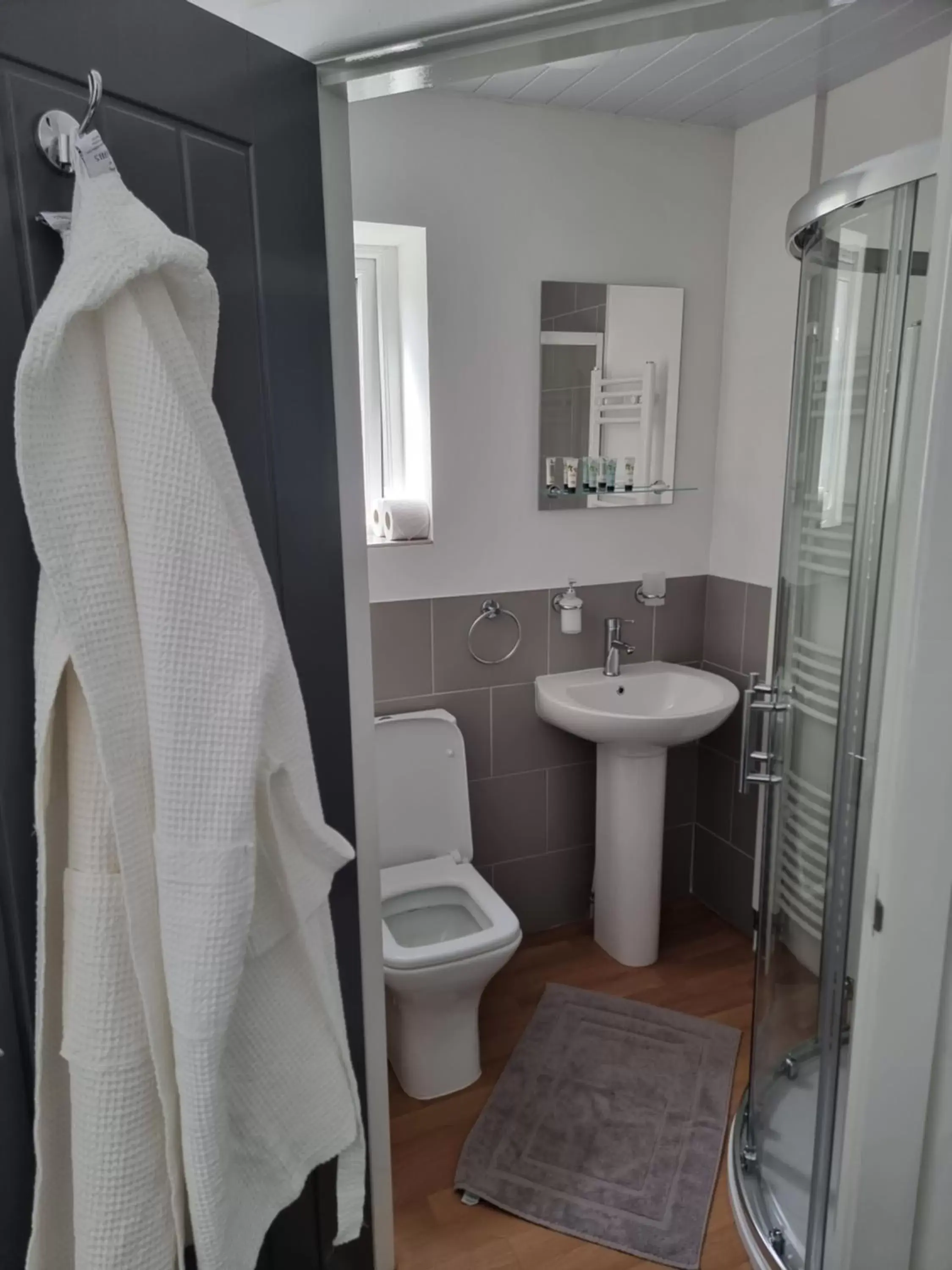 Shower, Bathroom in Langley House Hotel