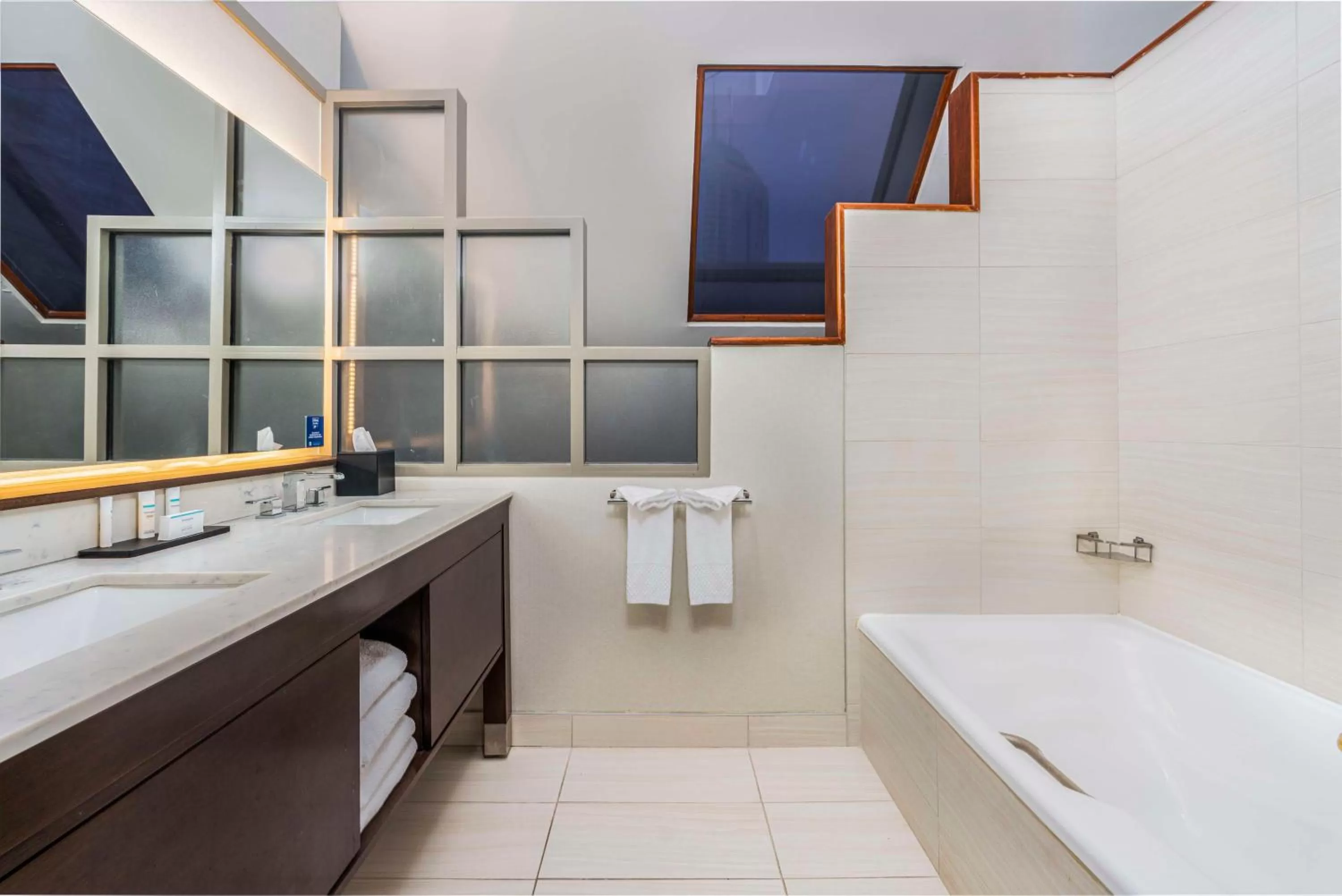 Bathroom in Embassy Suites by Hilton Indianapolis Downtown