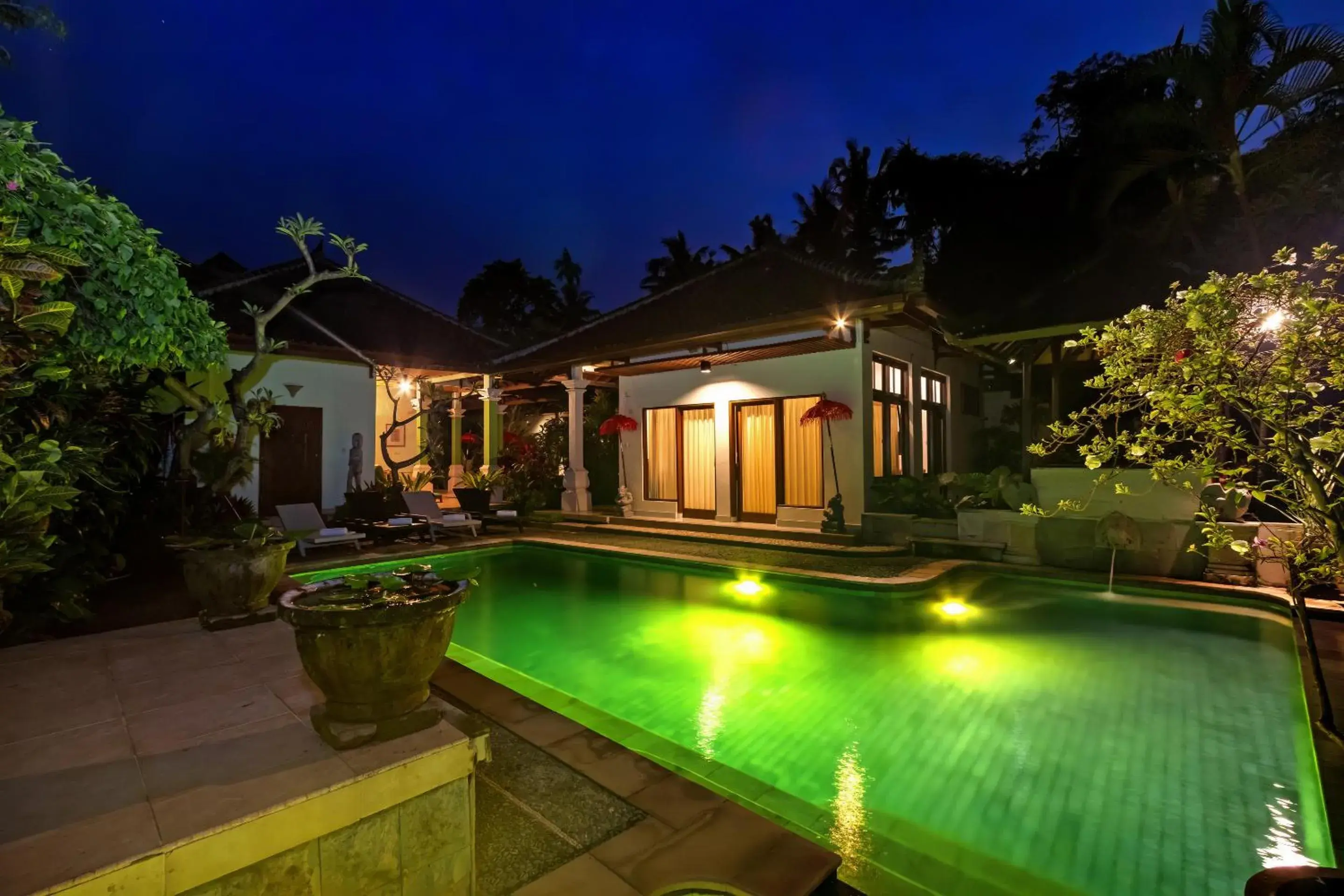 Night, Property Building in Padma Ubud Retreat