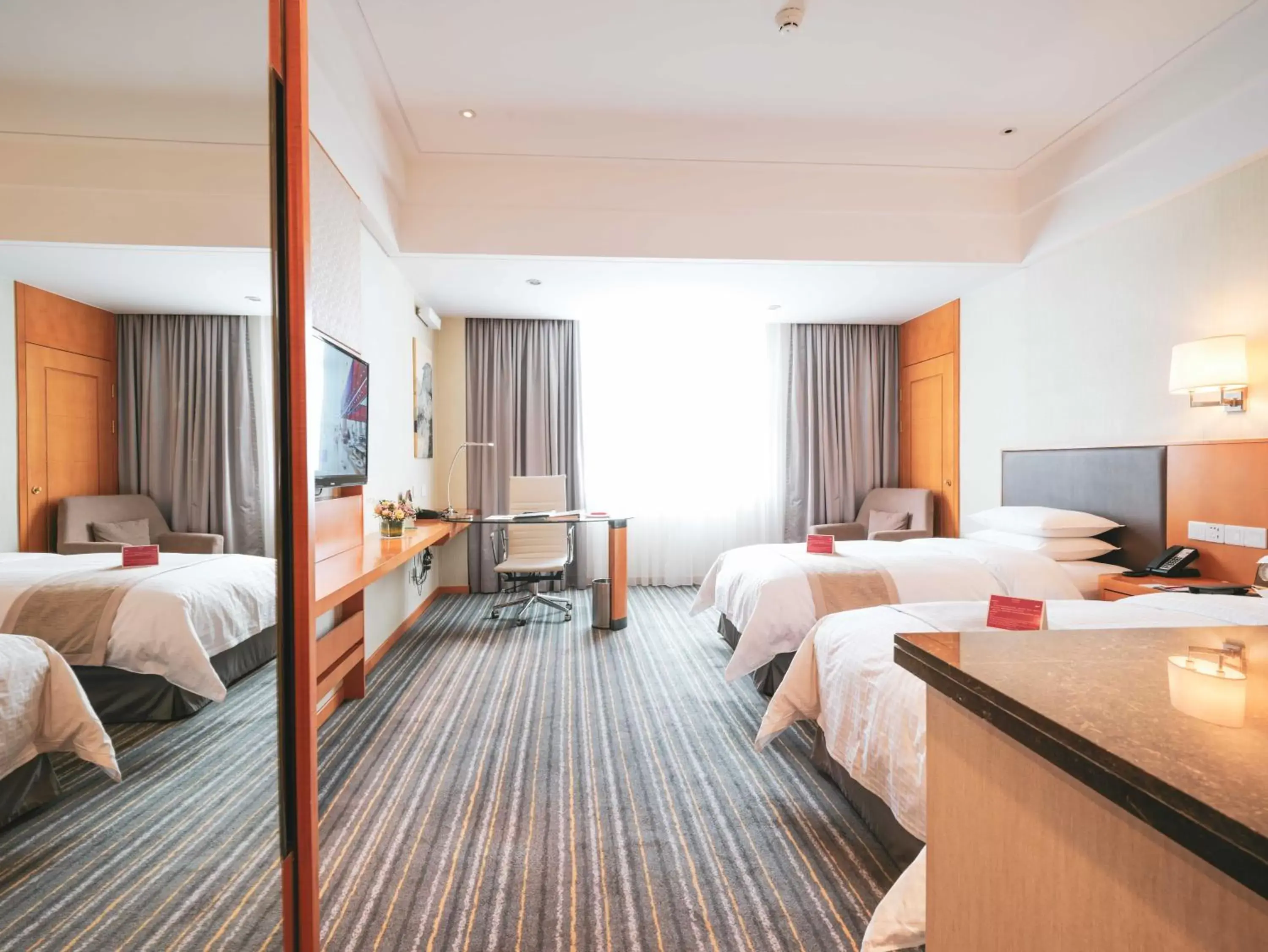 Bed in Ramada Plaza Shanghai Pudong Airport - 3 mins to PVG depature floor & check entrance with hotel shuttle Bed in Ramada Plaza Shanghai Pudong Airport - 3 mins to PVG depature floor & check entrance with hotel shuttle