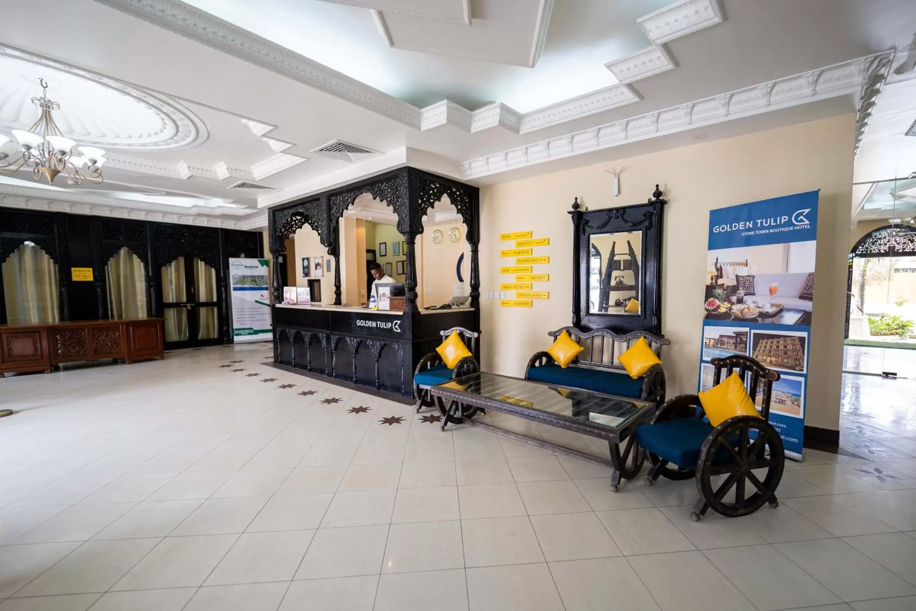 Lobby or reception in Golden Tulip Stone Town Boutique