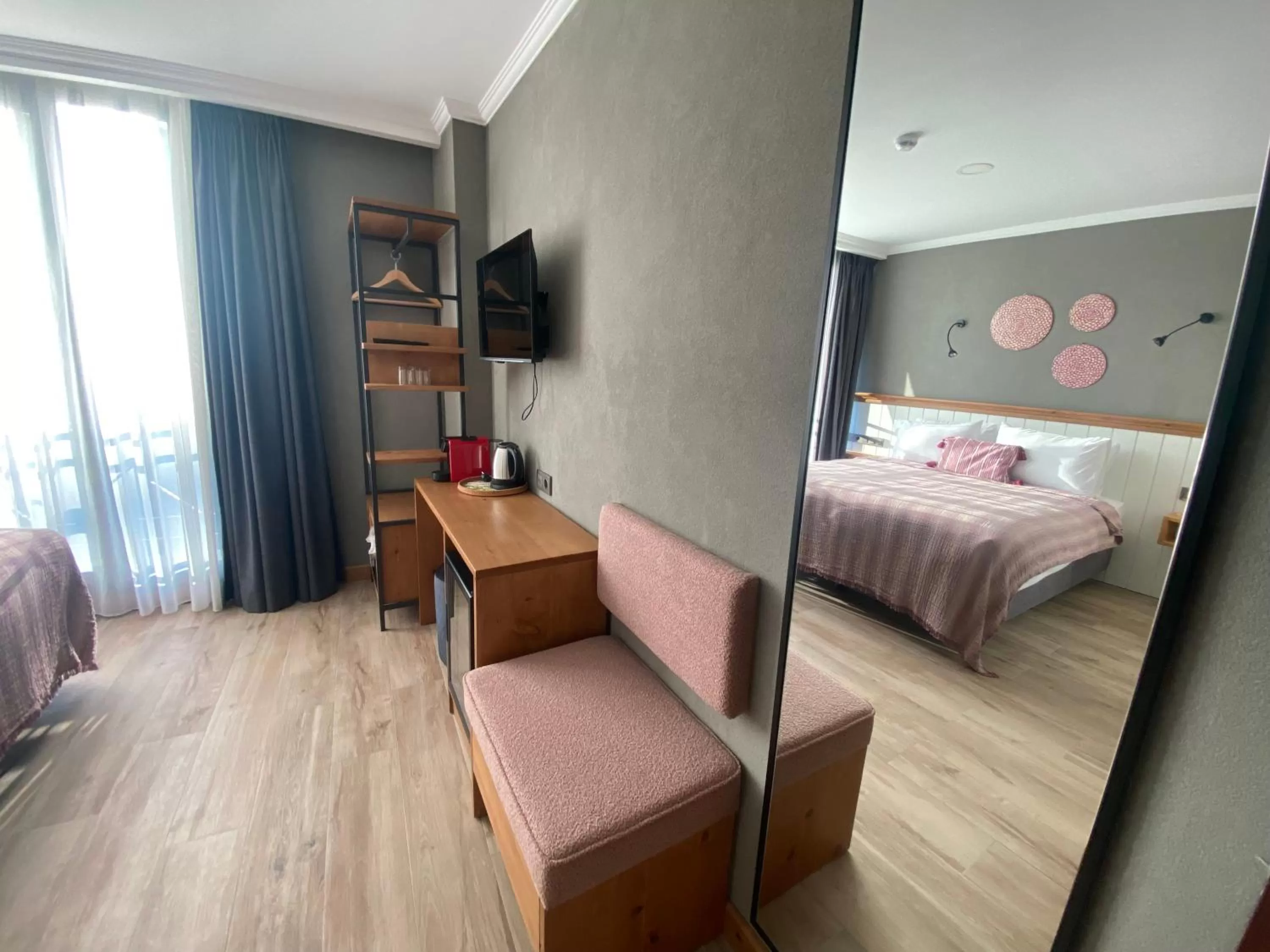 Decorative detail, Bed in Istanbul Old City Colorful Houses Balat PETRION Hotel