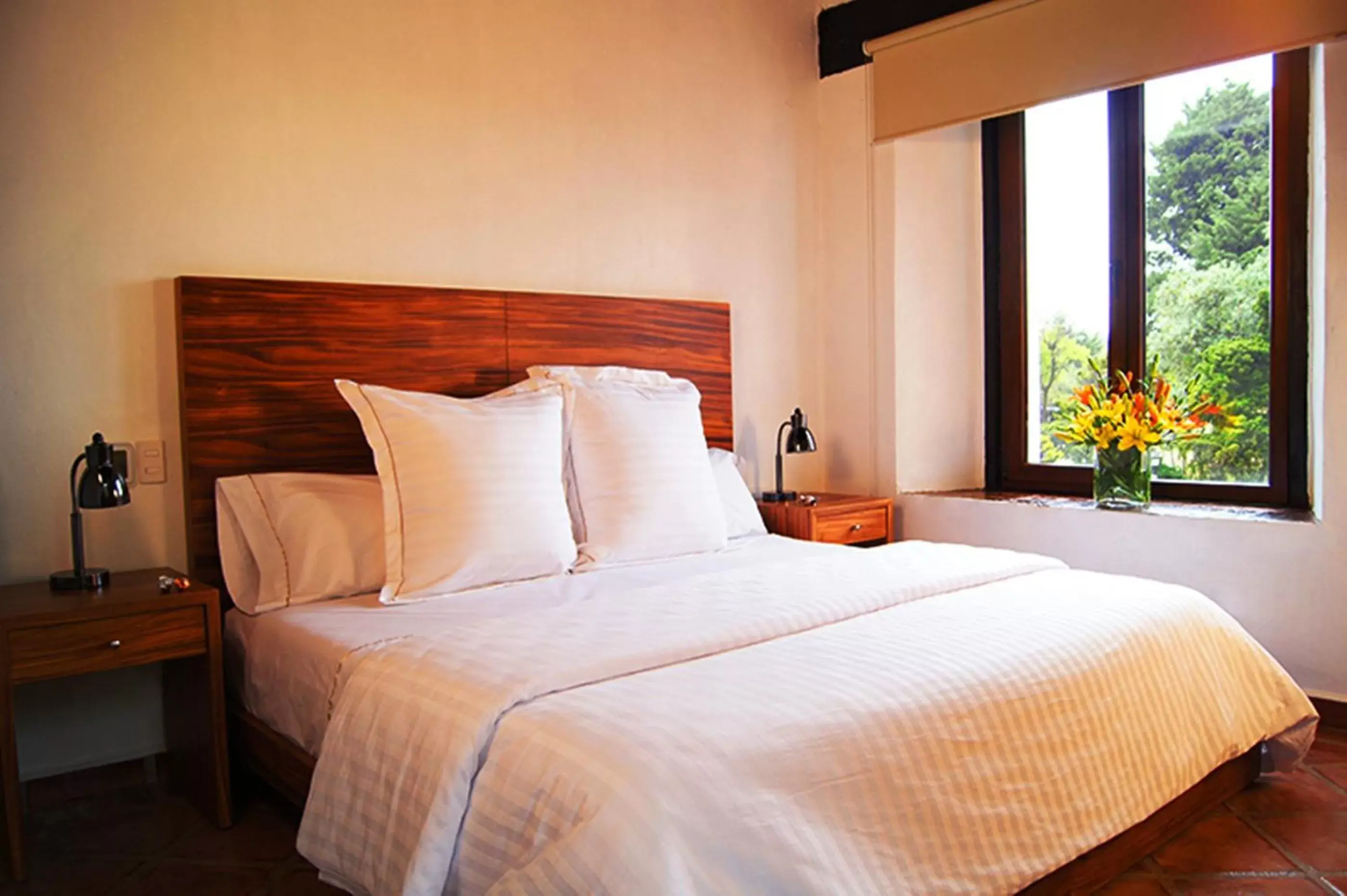 Bed in Hotel Hacienda San Martin