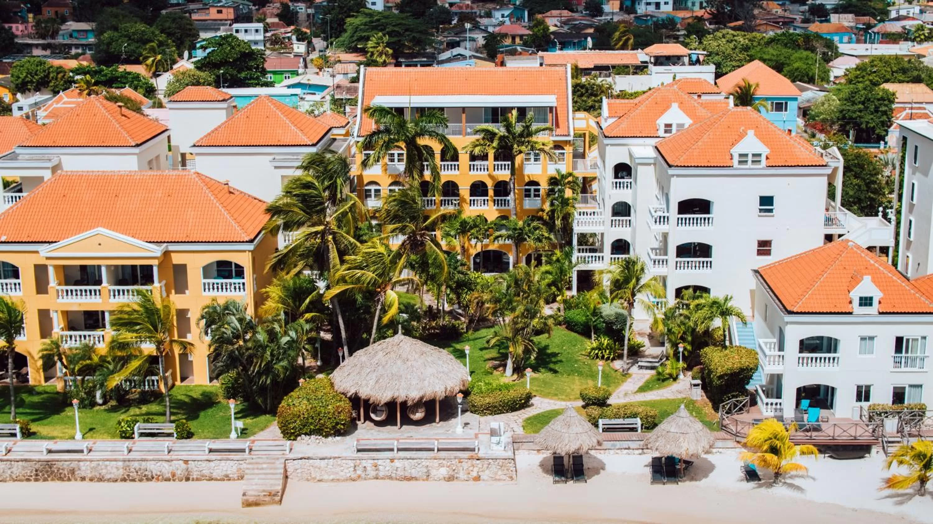 Bird's eye view in Curacao Avila Beach Hotel