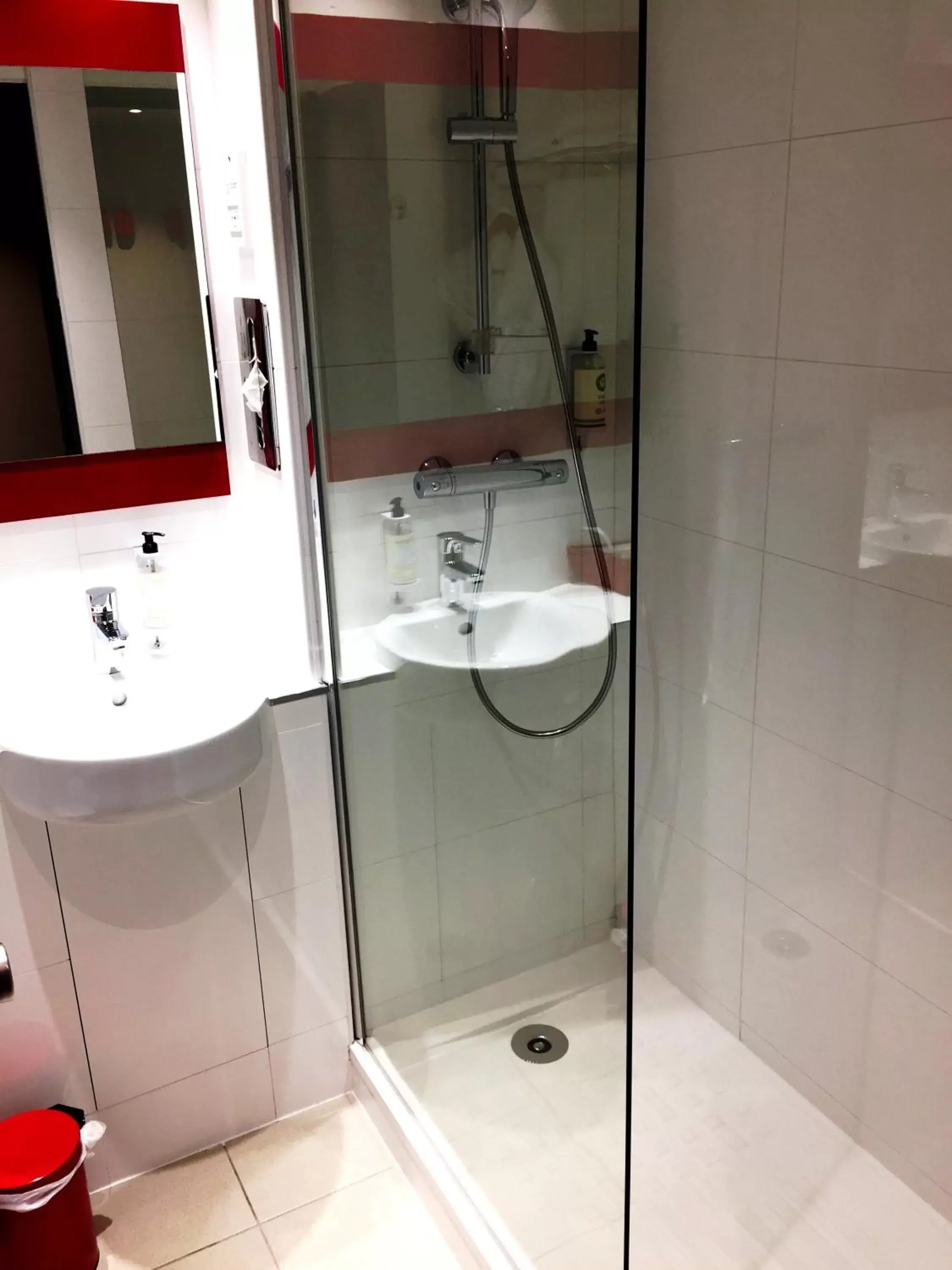 Shower, Bathroom in Best Western Paris Saint Quentin