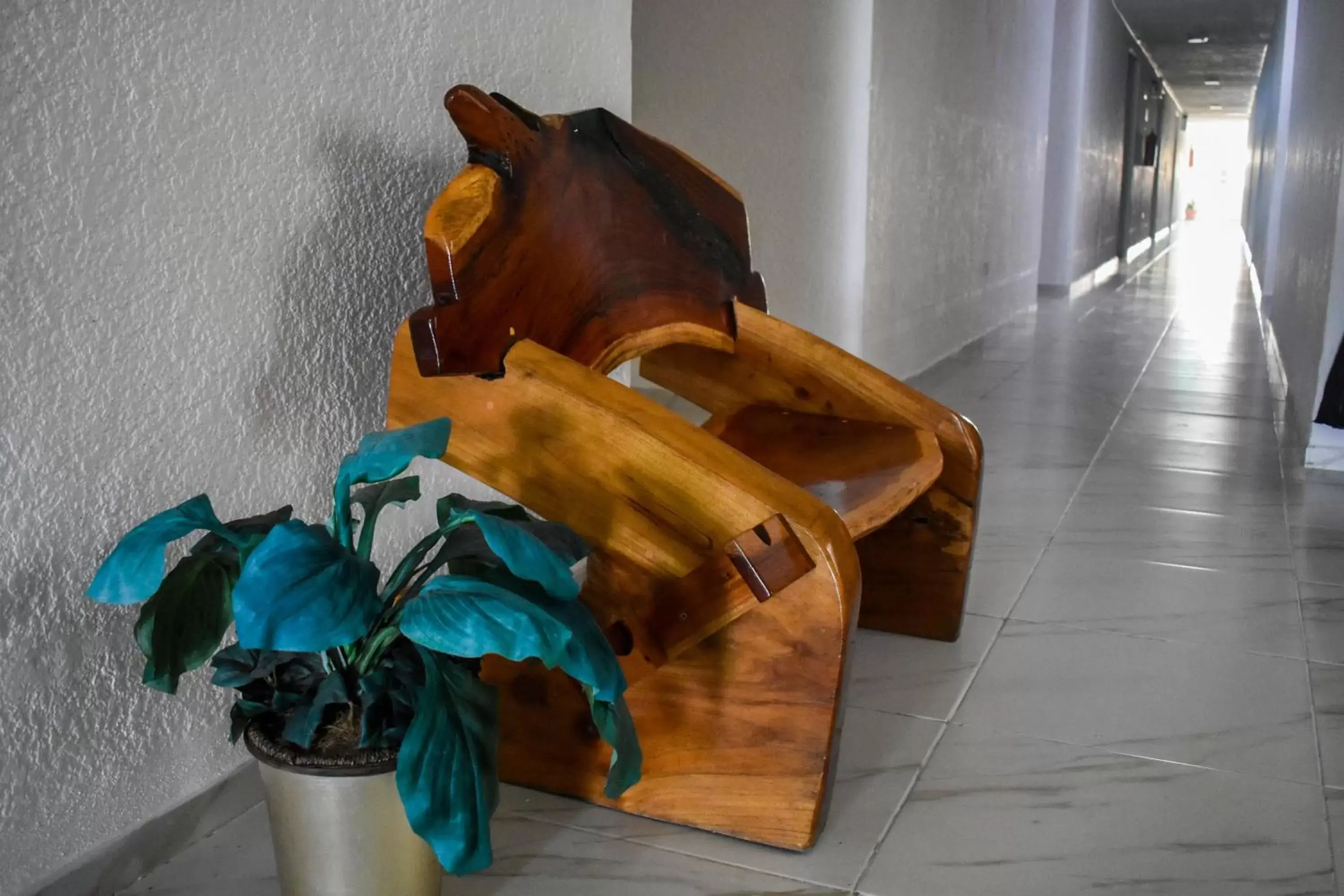 Seating area in Hotel Maria de Lourdes