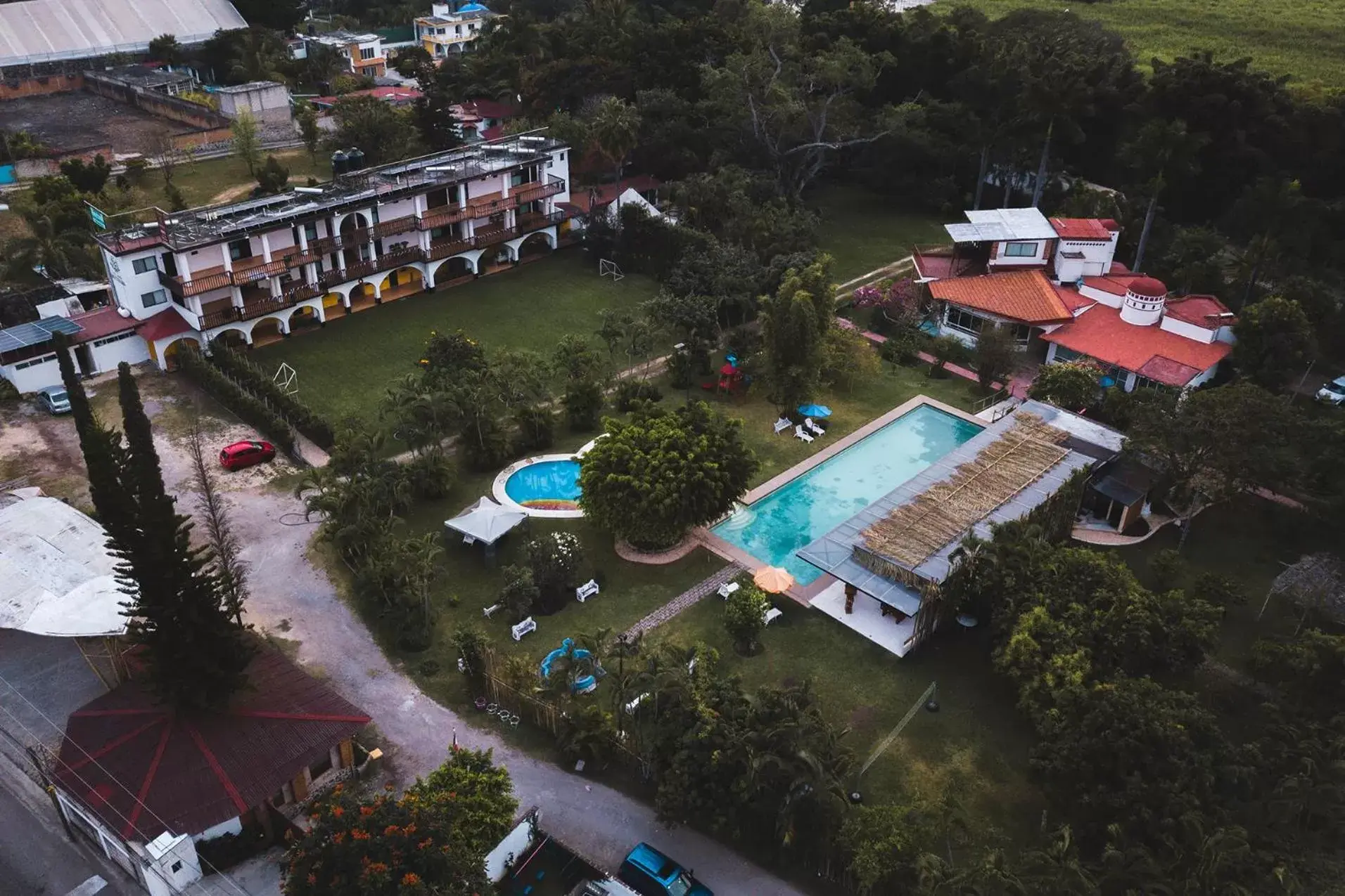 Bird's eye view, Bird's-eye View in Hotel Quinta Moctezuma