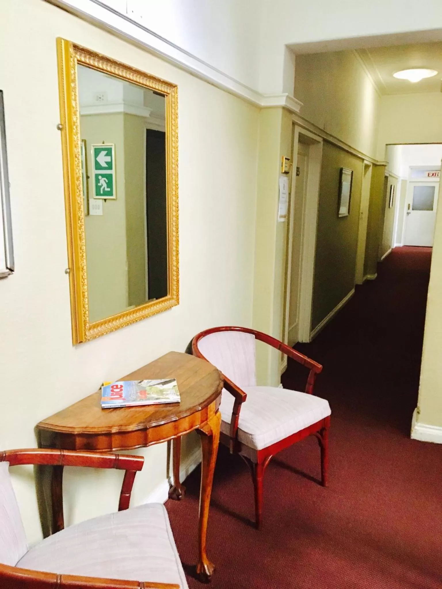 Seating area in Savoy Hotel Kimberley