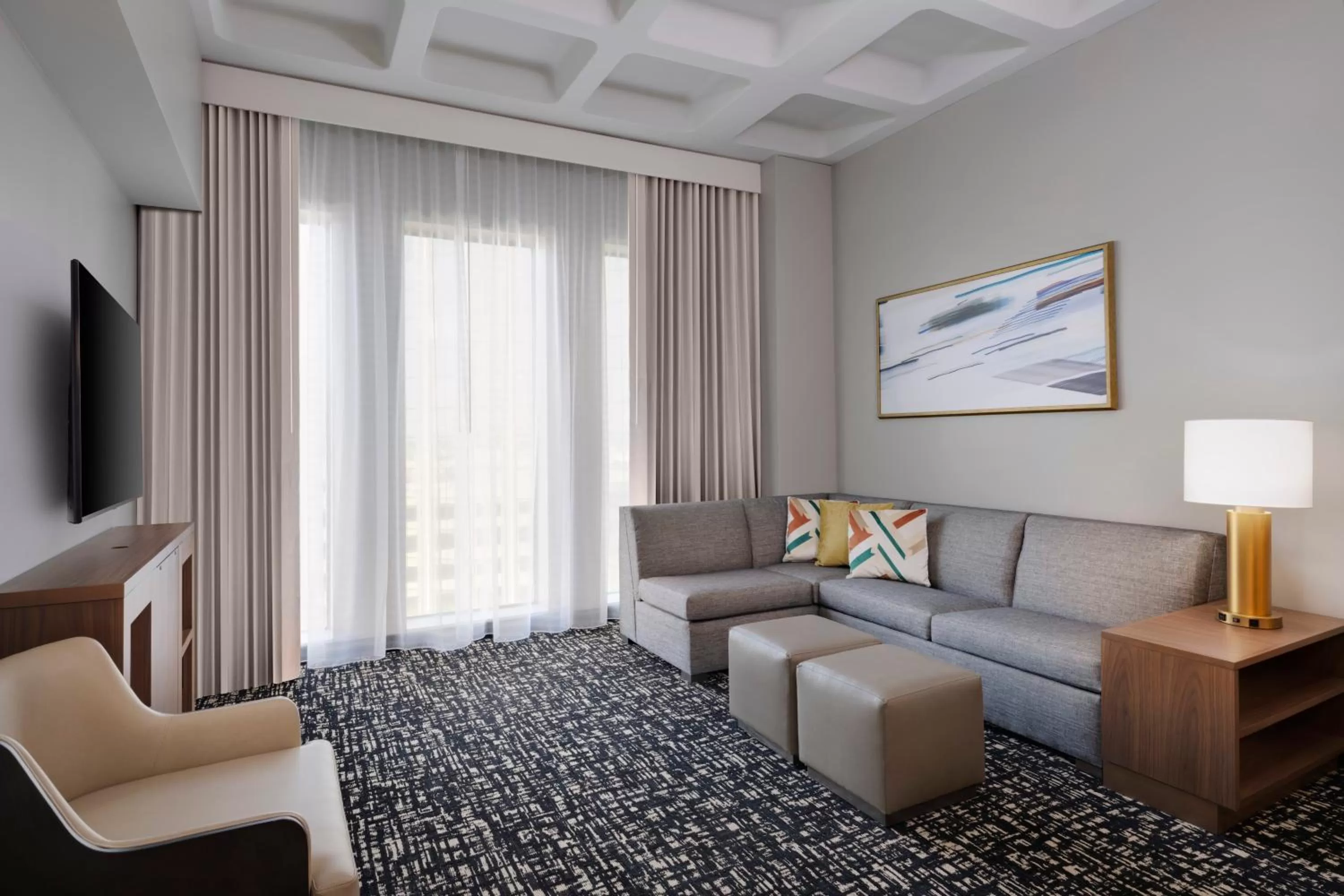 Living room in Hyatt House LAX Century Blvd