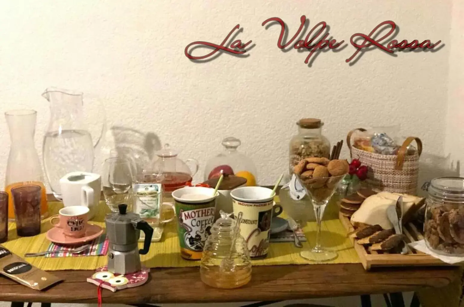Food and drinks in Bed and Breakfast La Volpe Rossa