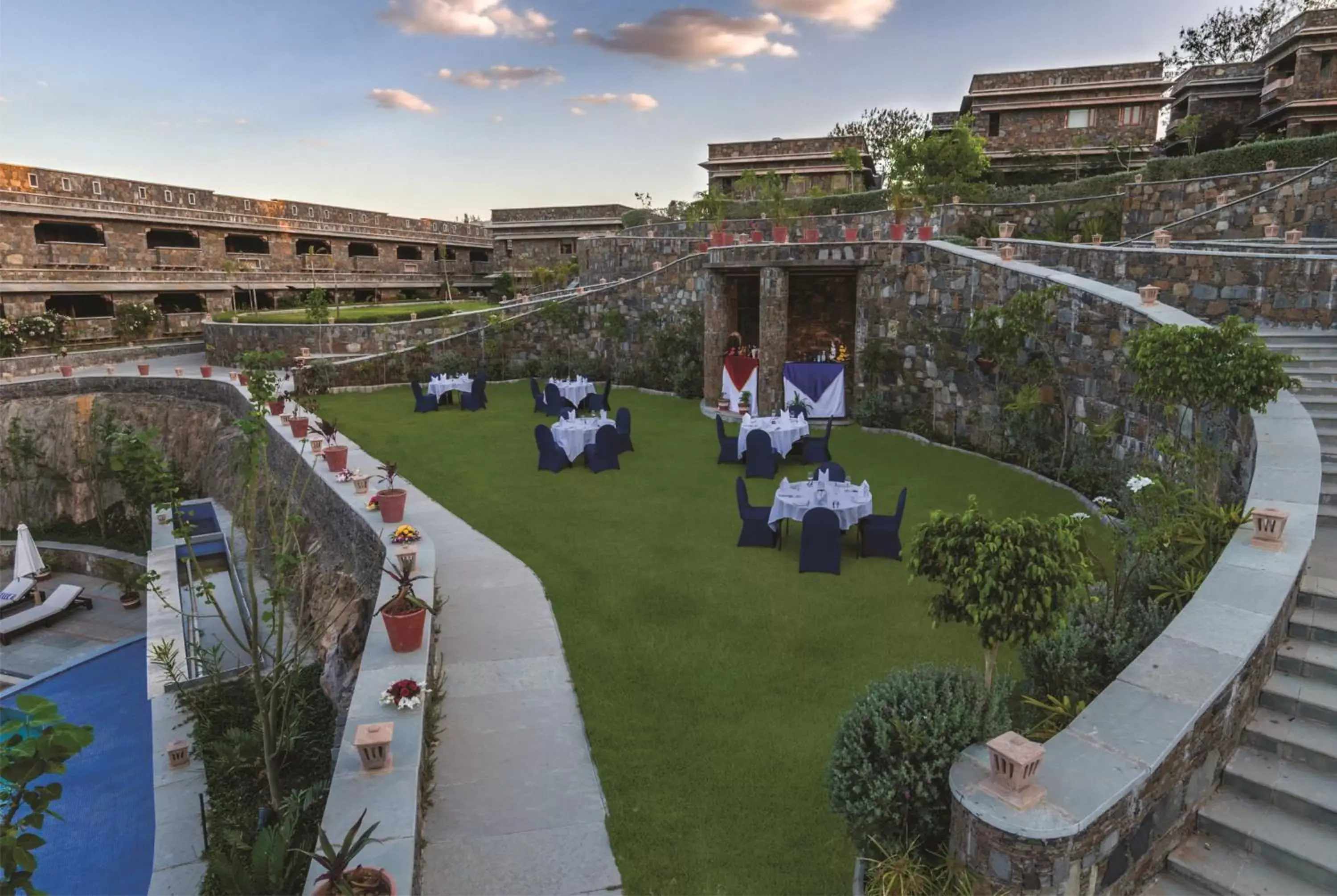 Garden, Pool View in Ramada Udaipur Resort & Spa