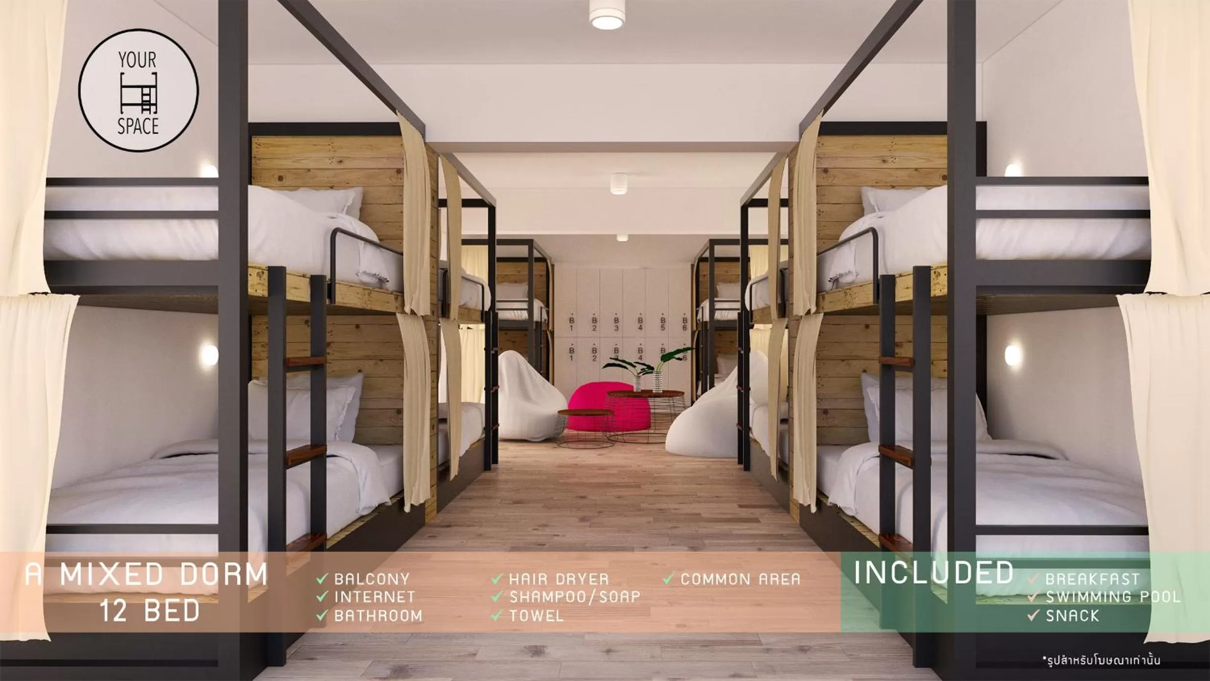 Bunk Bed in Your Space Hotel Prasingh