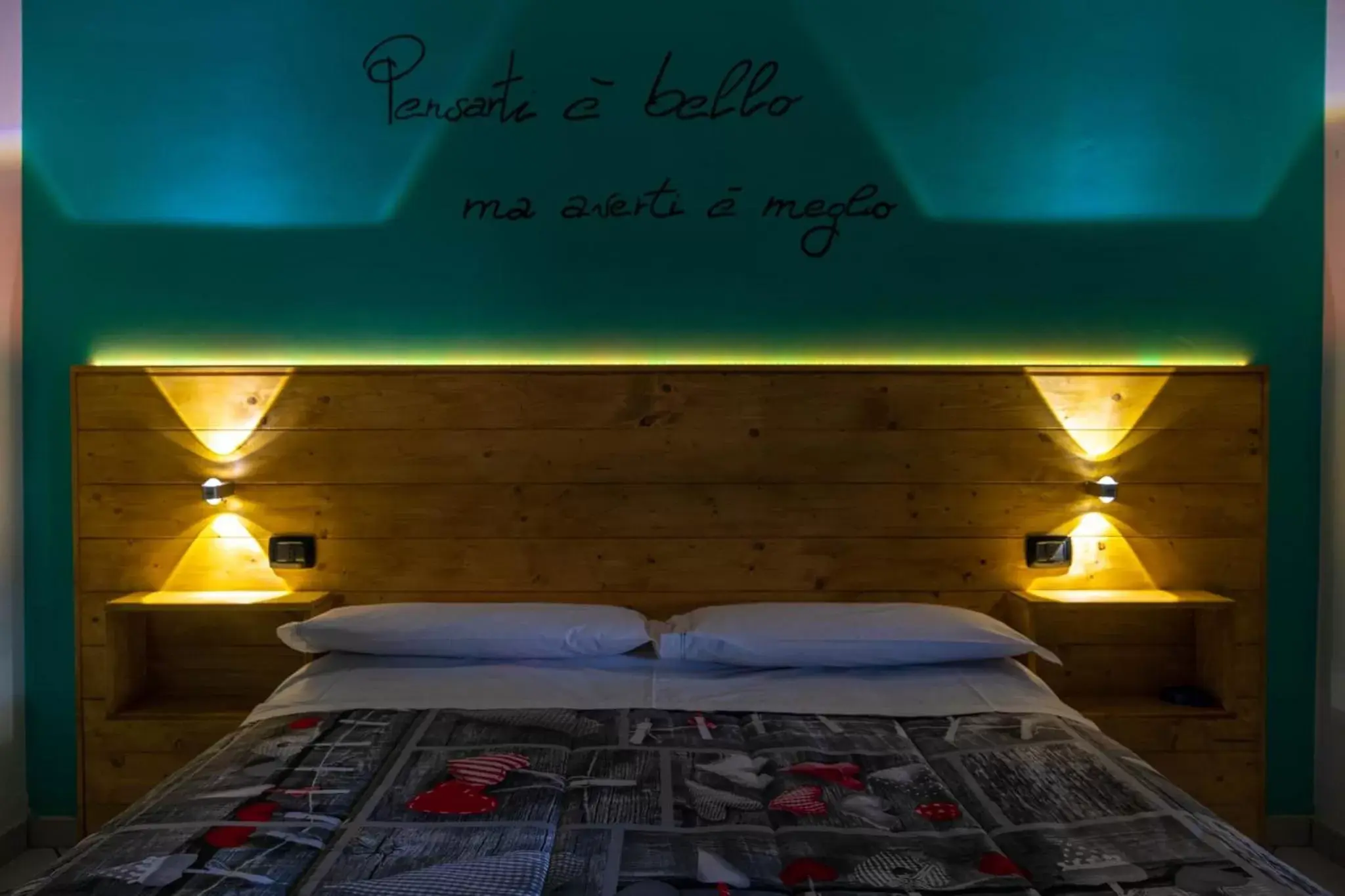 Bed in Hotel Sirio