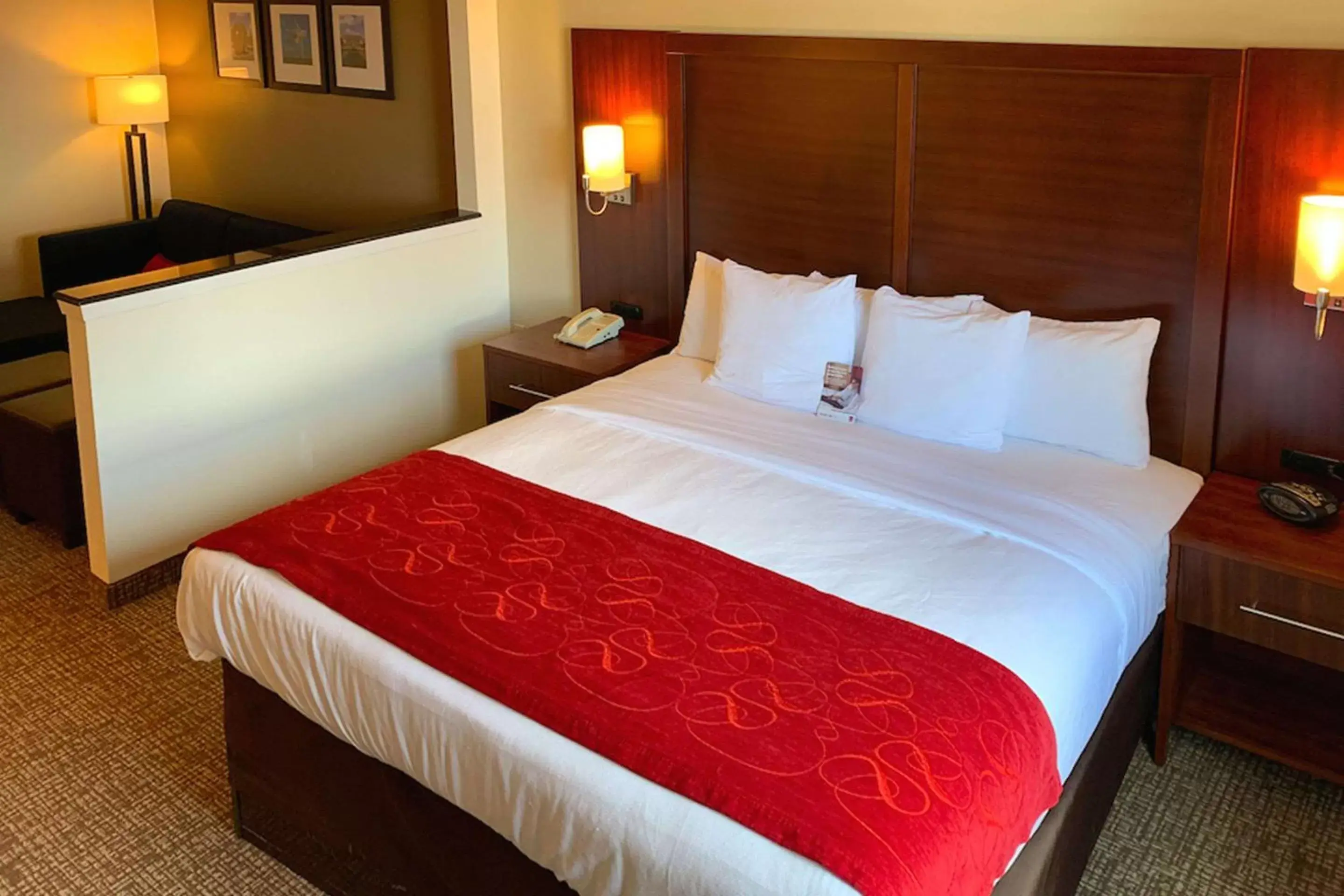 Photo of the whole room, Bed in Comfort Suites Texas Avenue