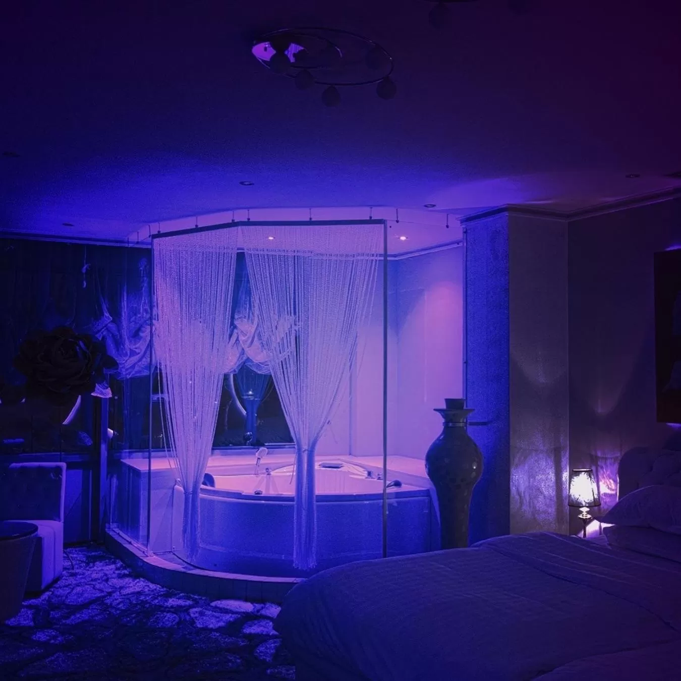 Bed in Hotel Rosa Blu