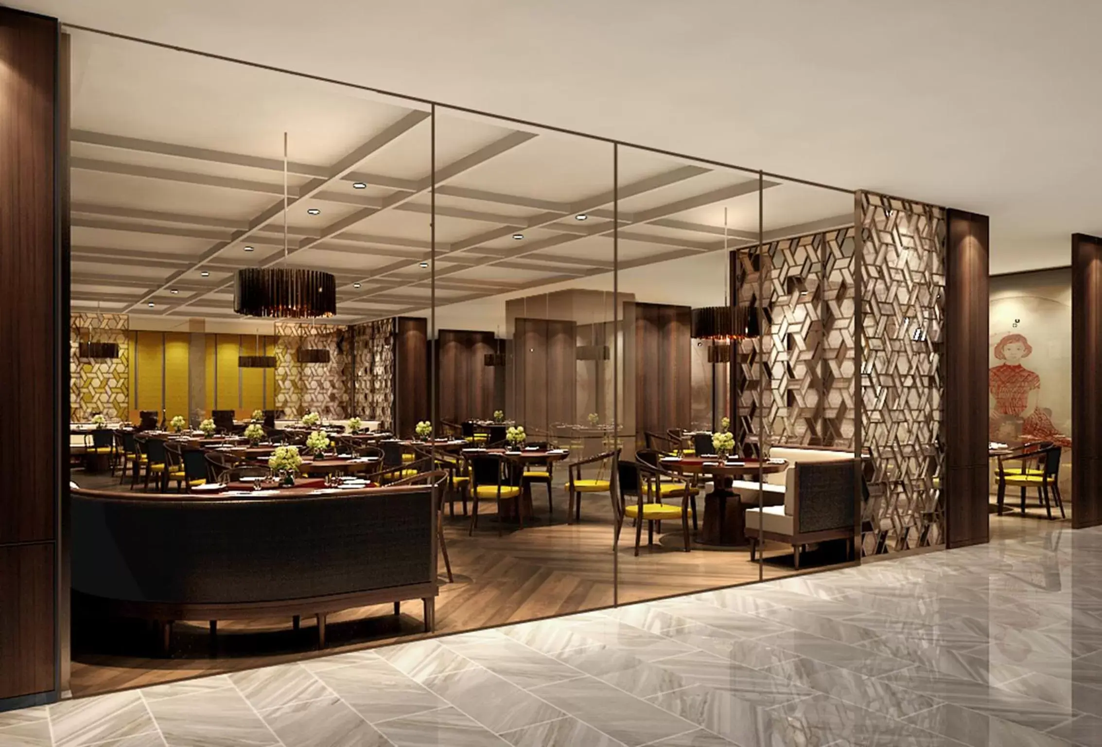 Dining area, Restaurant/Places to Eat in Cordis Shanghai Hongqiao (Langham Hospitality Group)