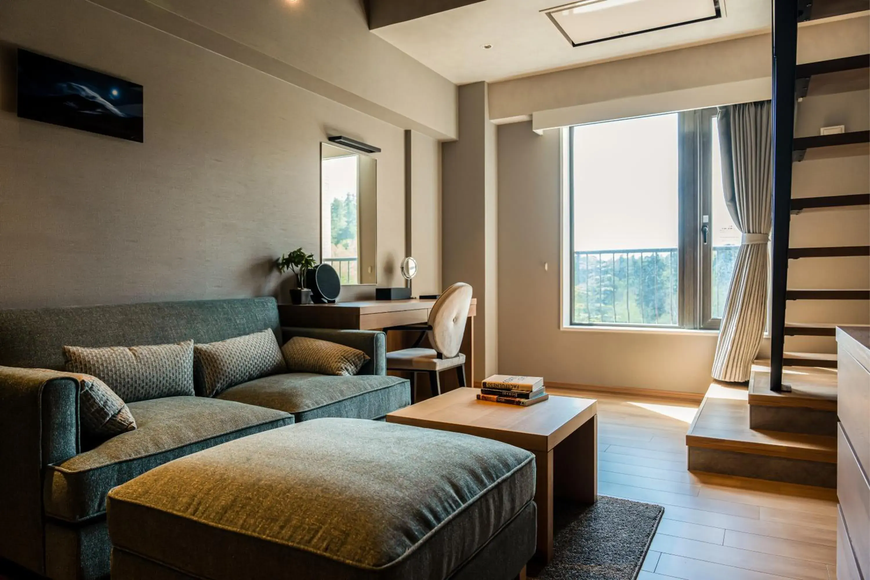 Living room in Asahidake Onsen Hotel Bear Monte