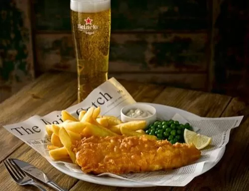 Food and drinks in George & Dragon, Conwy