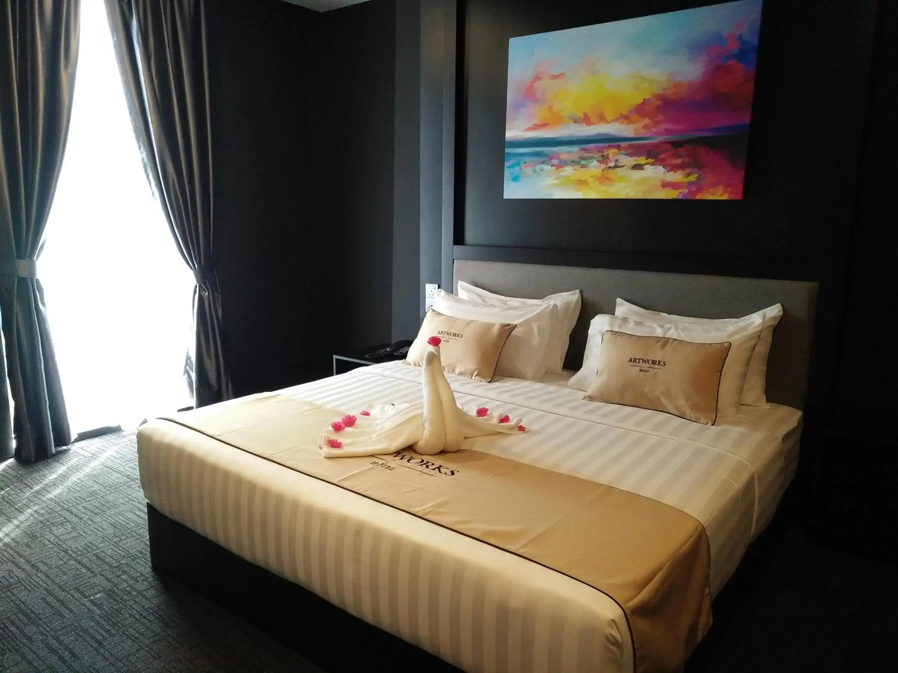 Bedroom, Bed in Artworks Hotel Ipoh