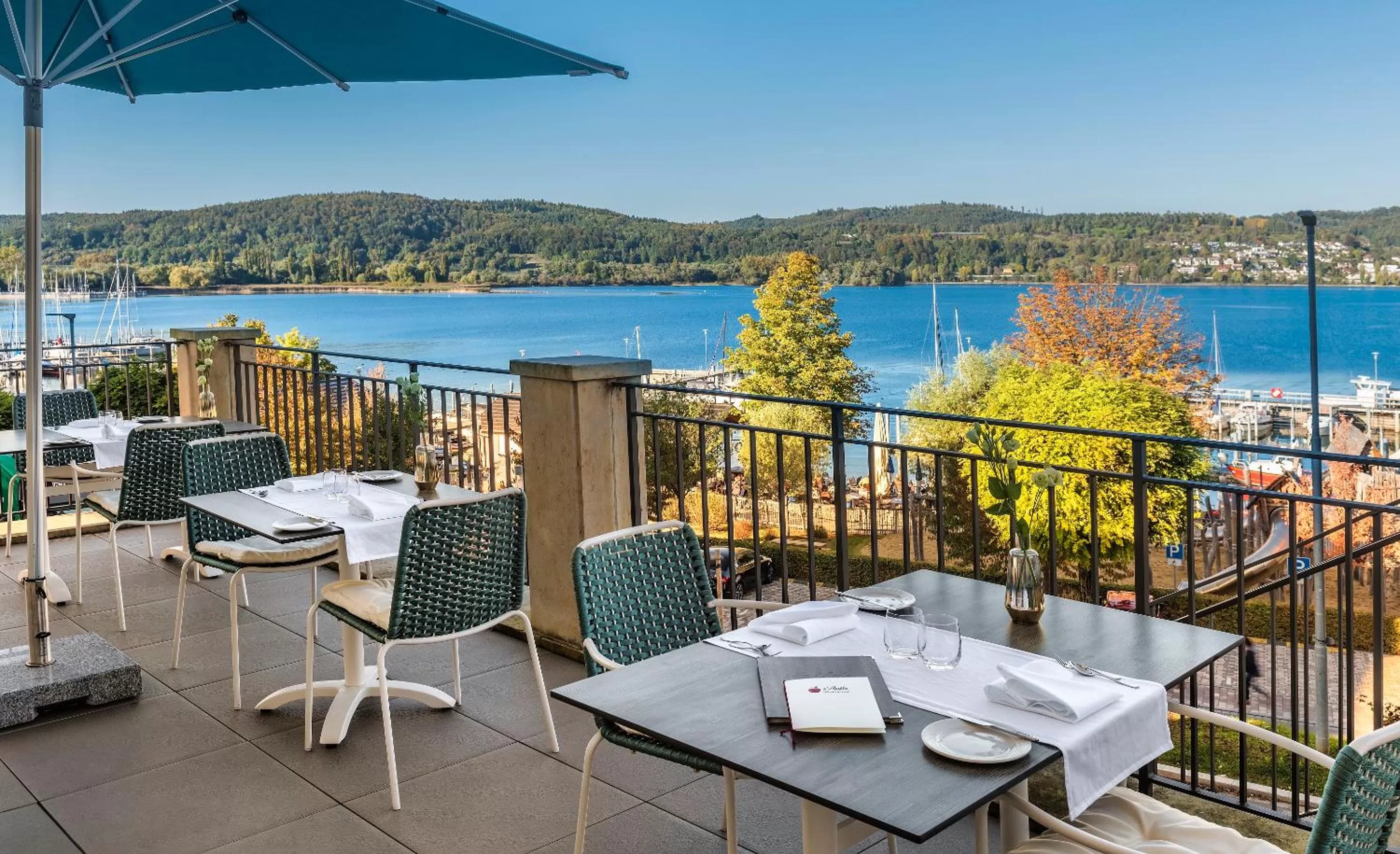 Restaurant/places to eat in Seehotel Villa Linde