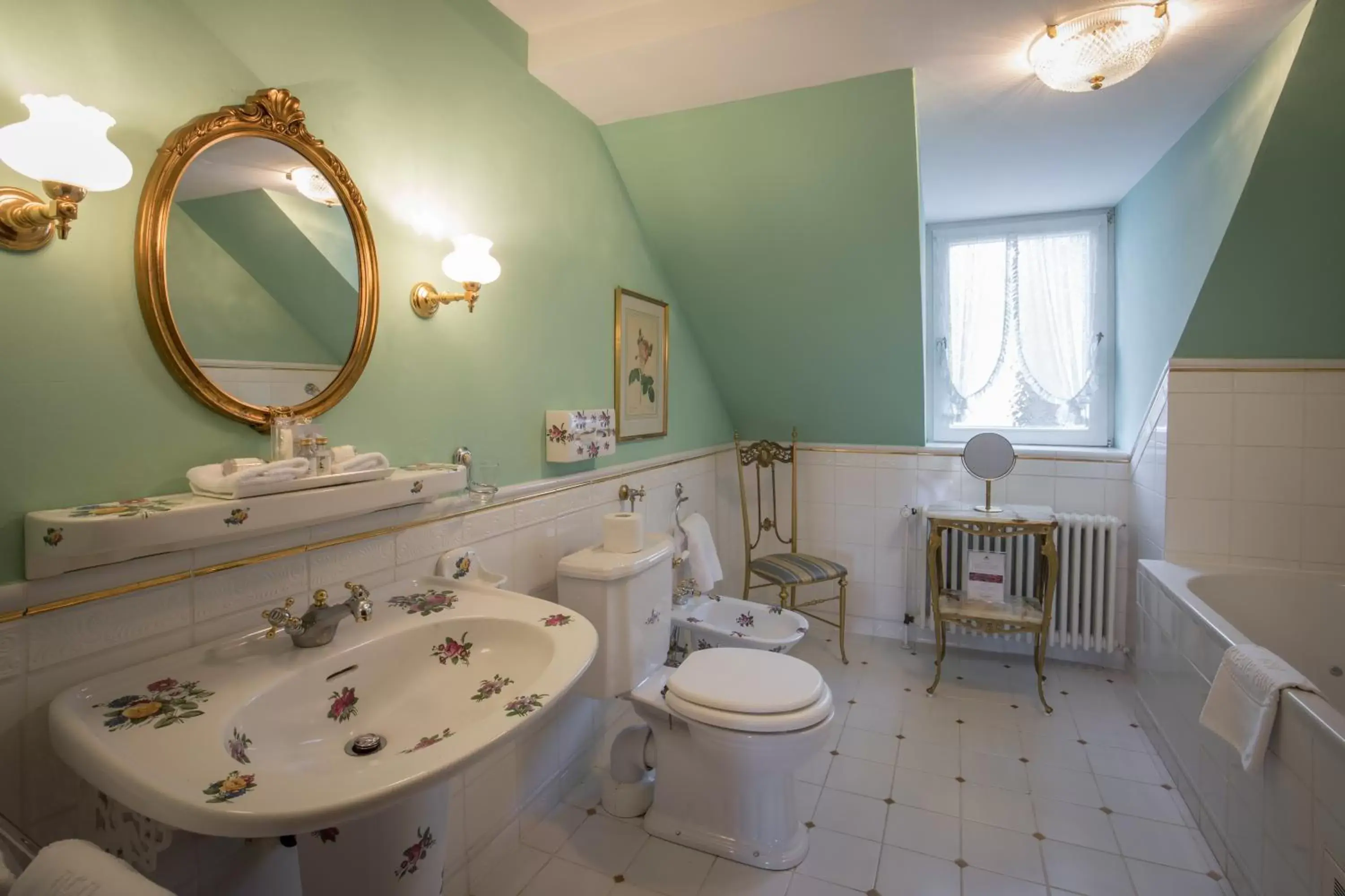 Decorative detail, Bathroom in Hotel Der Kleine Prinz