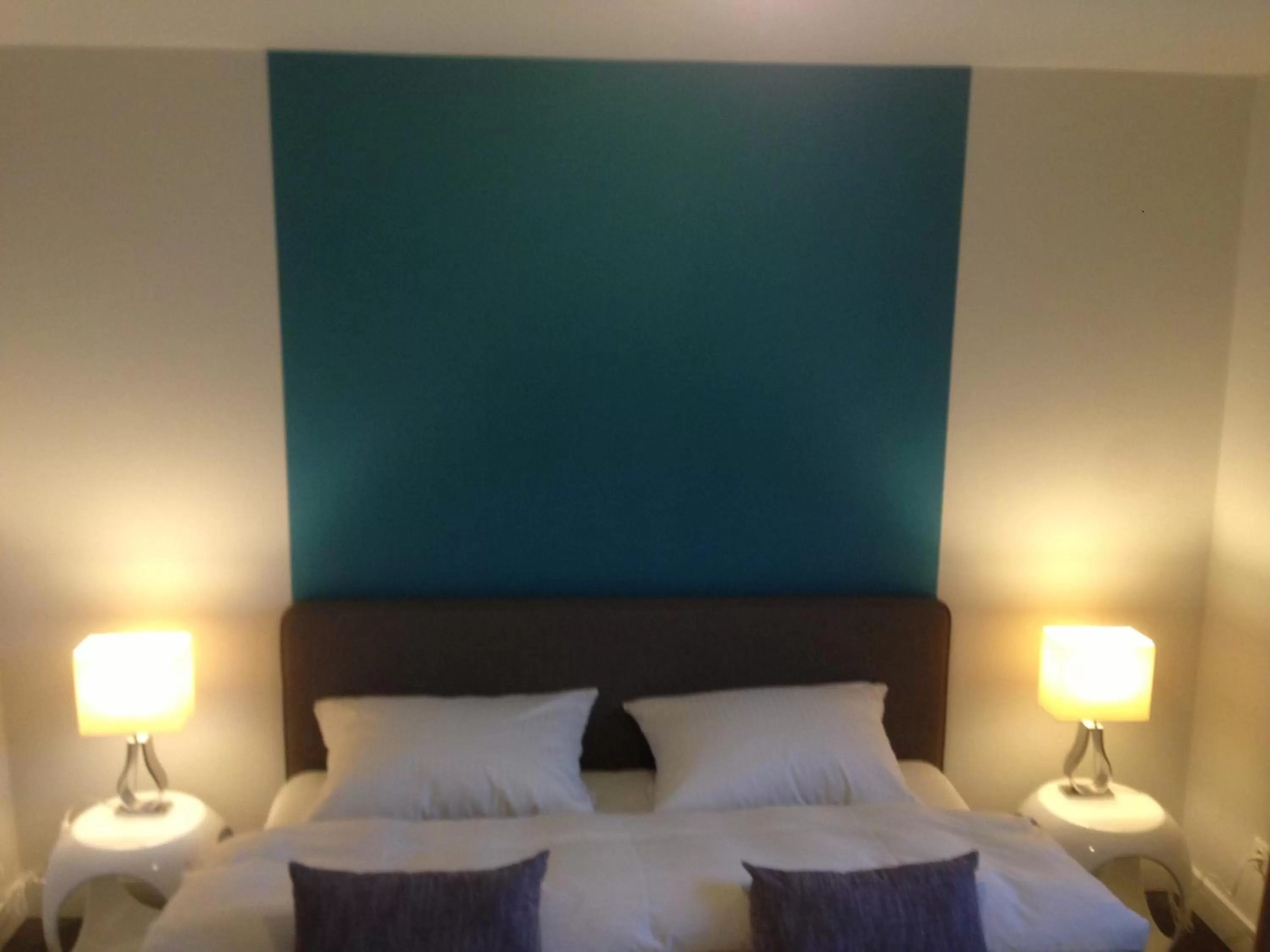 Bed in Hotel Insel Pension