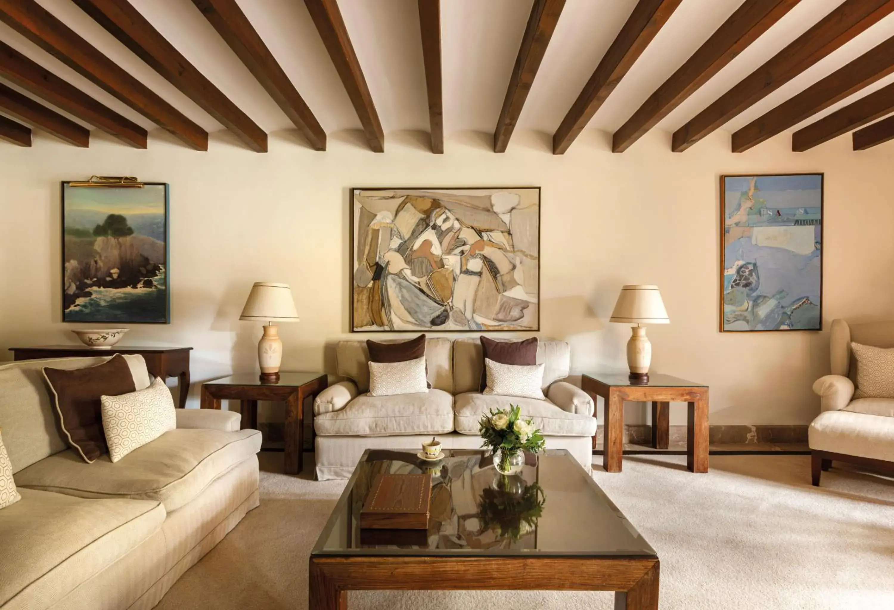 Living room, Seating Area in La Residencia, A Belmond Hotel, Mallorca