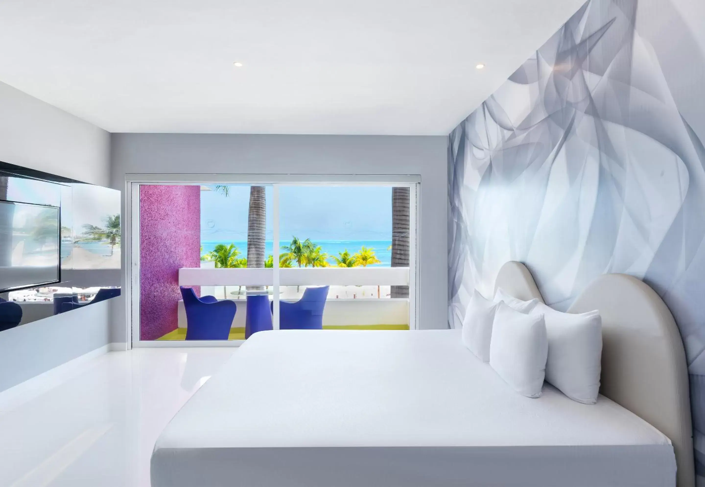 Trendy Ocean View Room in Temptation Cancun Resort - All Inclusive - Adults Only